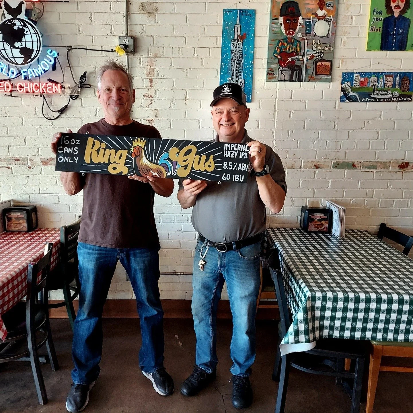 The last of the King Gus is gone as of today... We want to thank Brian from @gusfriedchicken for prodding us to create this beer and thanks to Wendy for allowing the chain to bring us into their restaurants. We will never forget the comradery that ma