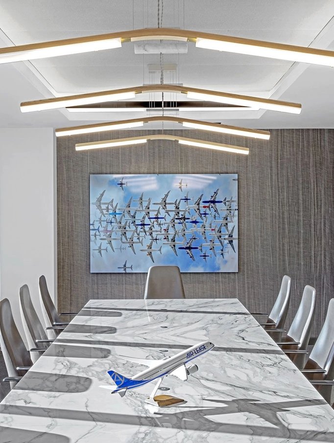 Conference room and artwork at Air Lease Corporation’s corporate offices in Los Angeles, California.