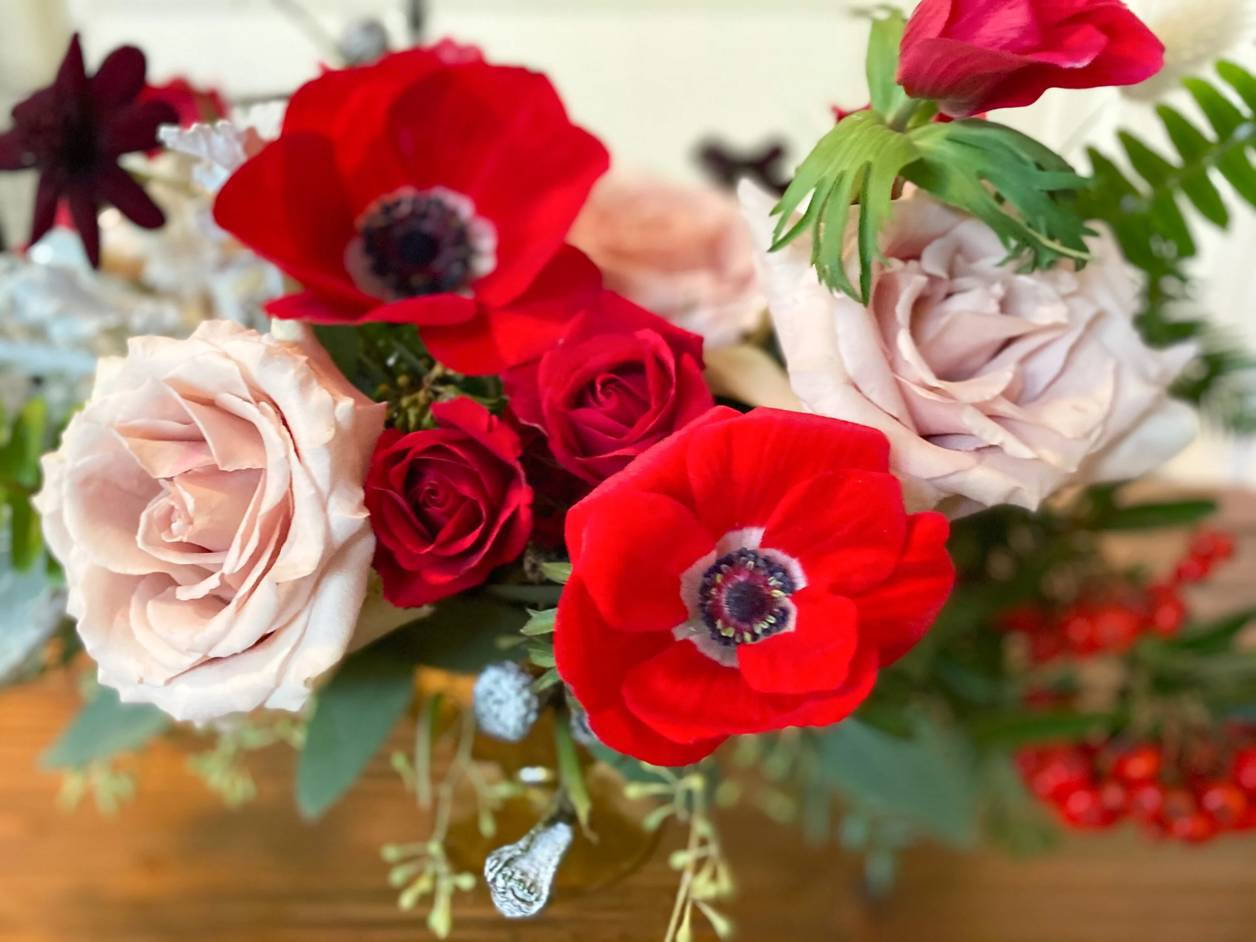 Christmas Color Palette Centerpieces (DECEMBER DELIVERY ONLY)