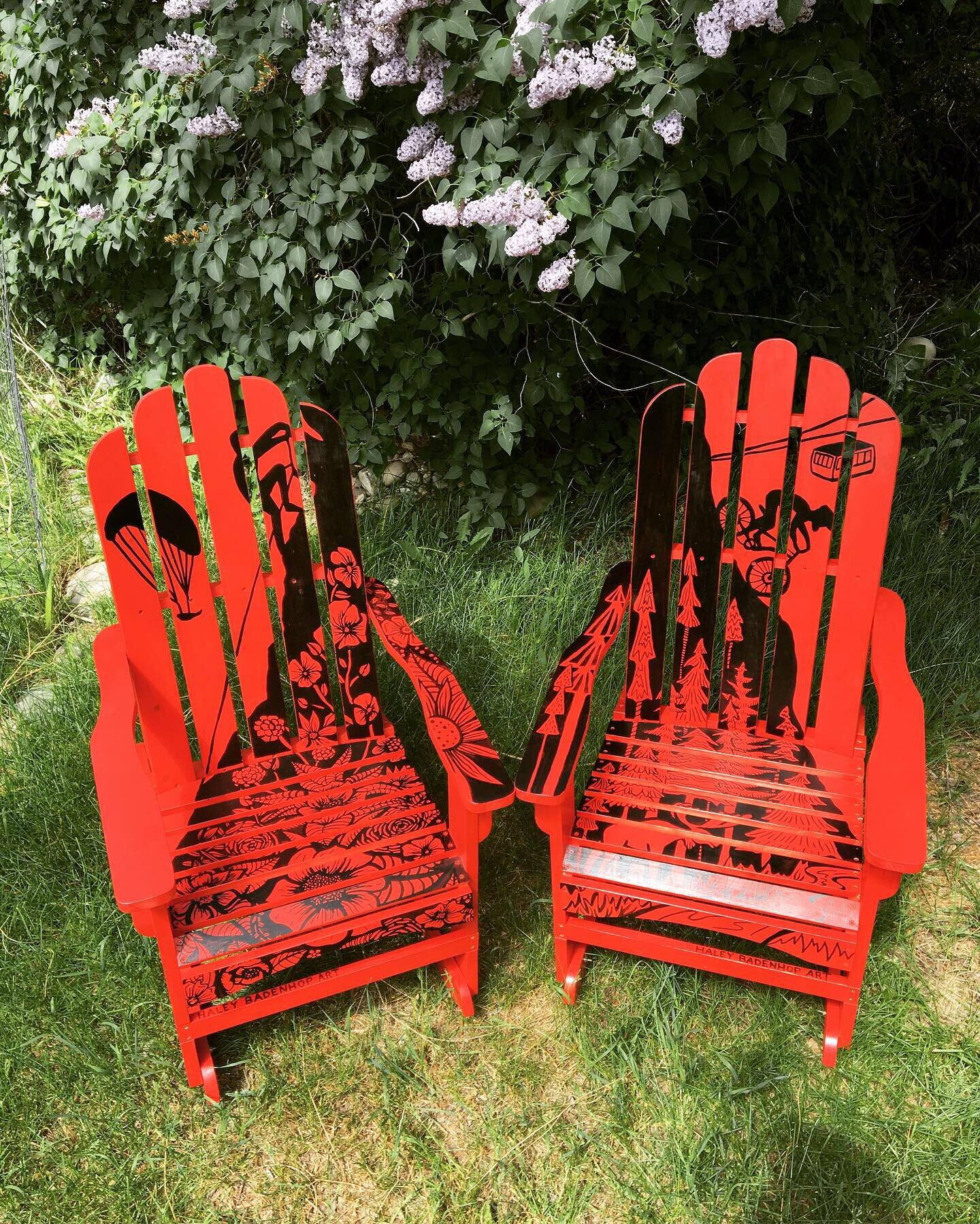 Painted Adirondack Chairs for Jackson Hole Mountain Resort (Copy)