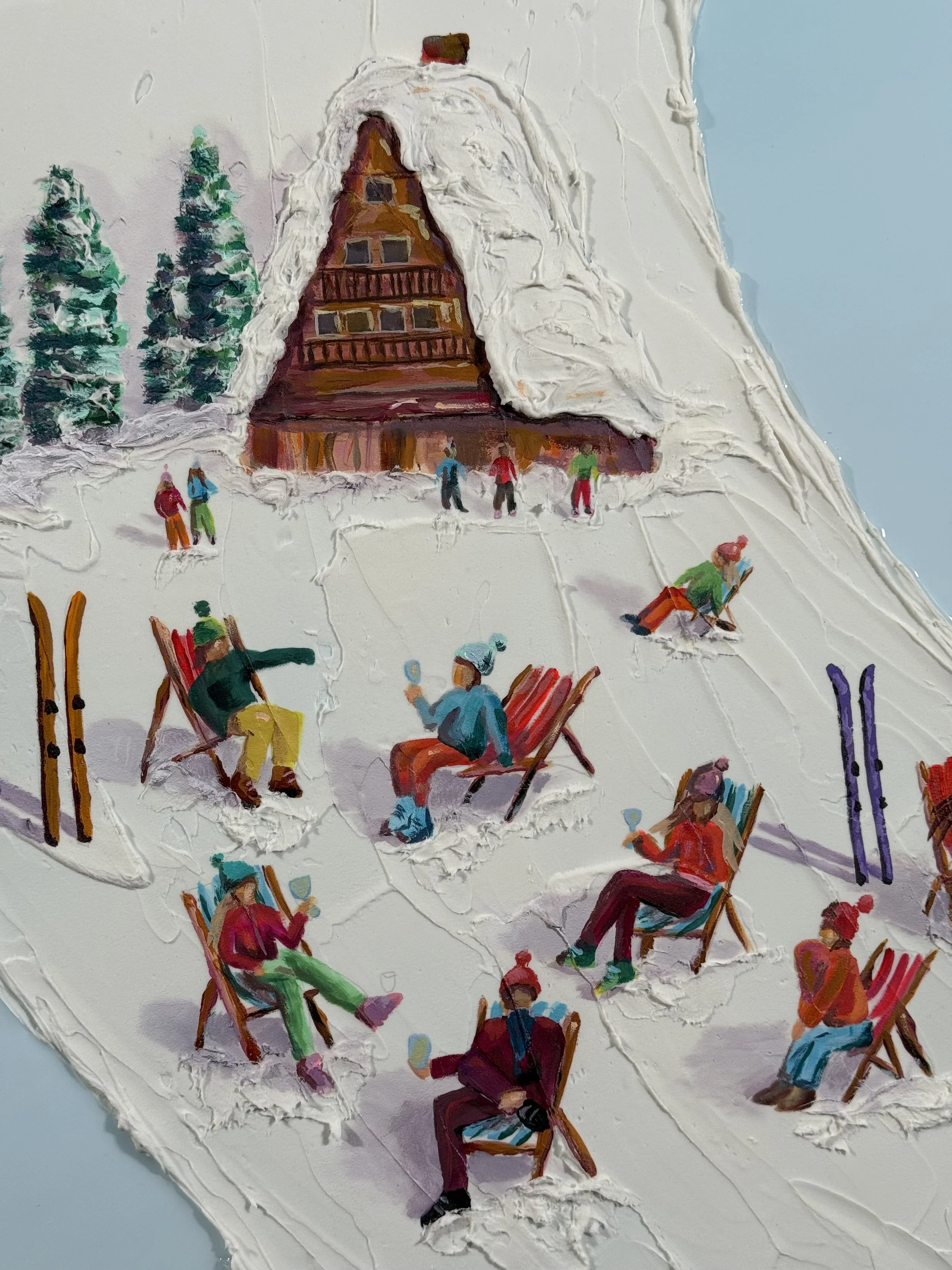 Travel Inspired Art: The Process Behind My Abstract Mountain Work