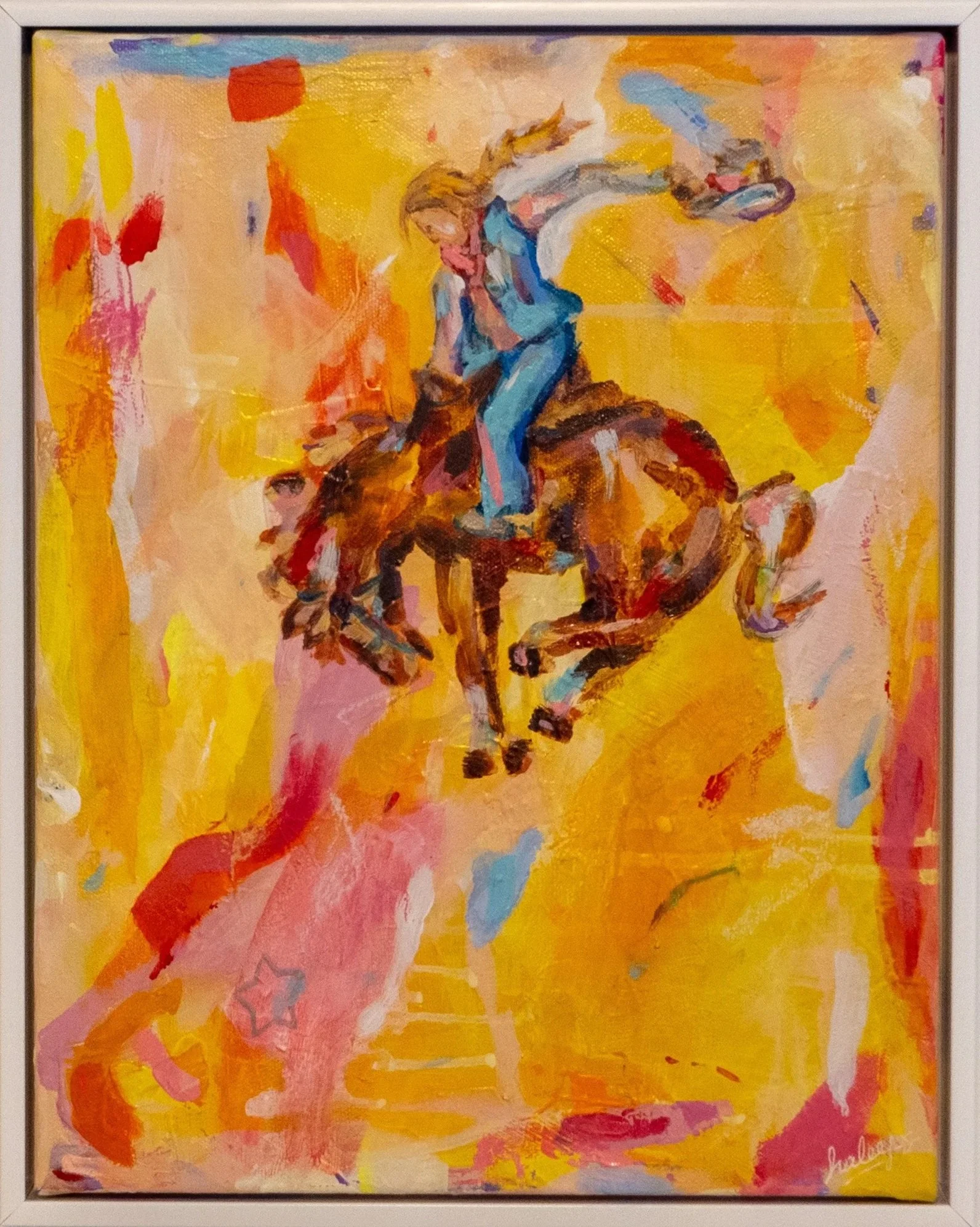 Wild Cowgirl | Acrylic, Pastel | 2023 | *SOLD* 