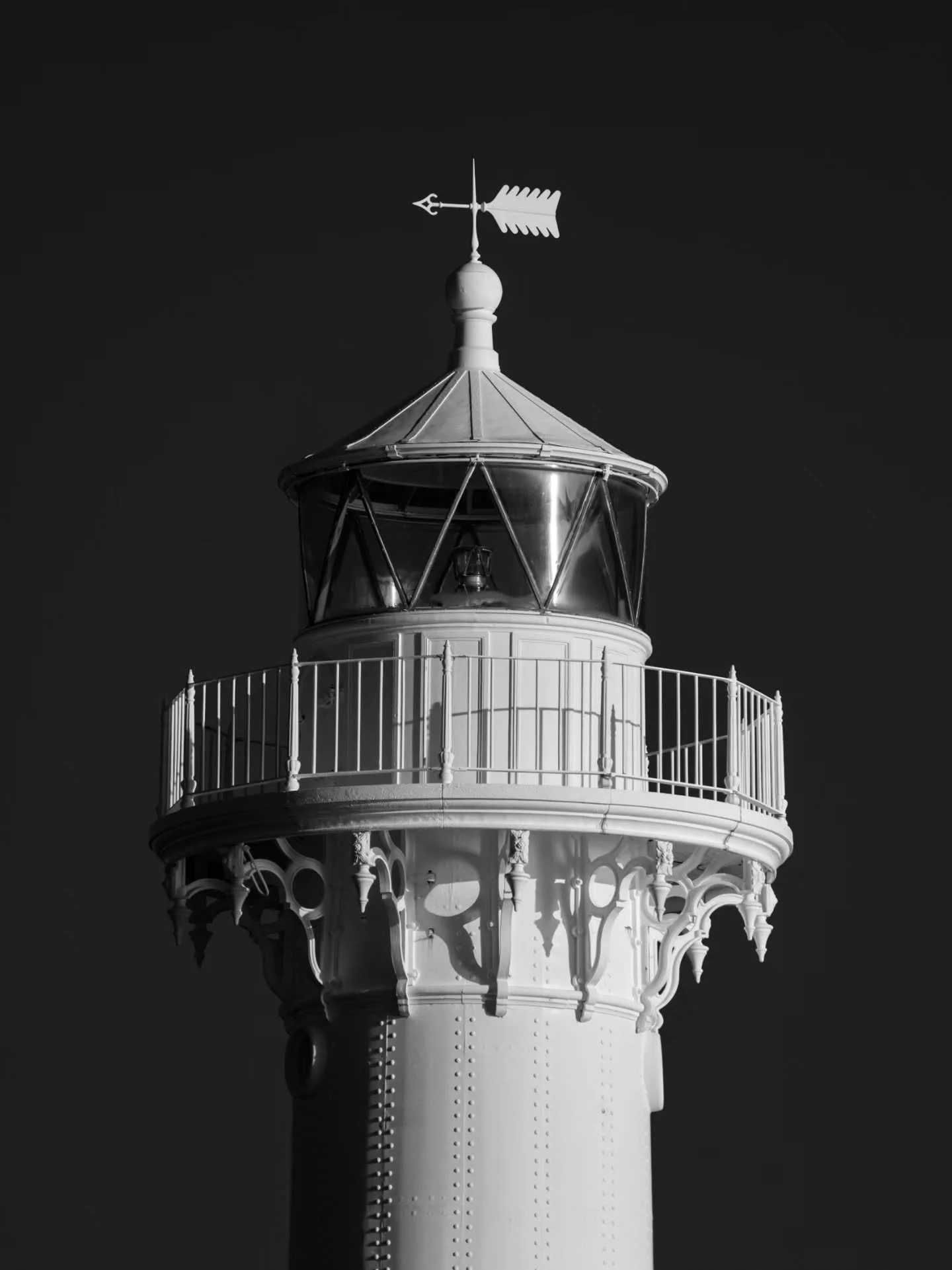 The old lighthouse on the breakwater has so many cool details when you get a close look.