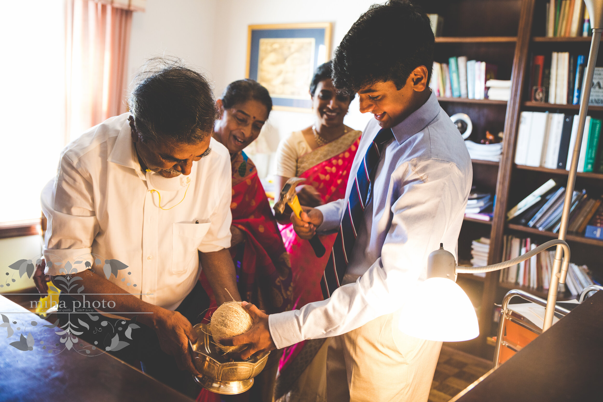  With grandfather’s instruction, this soon-to-be man got that coconut open perfectly! 