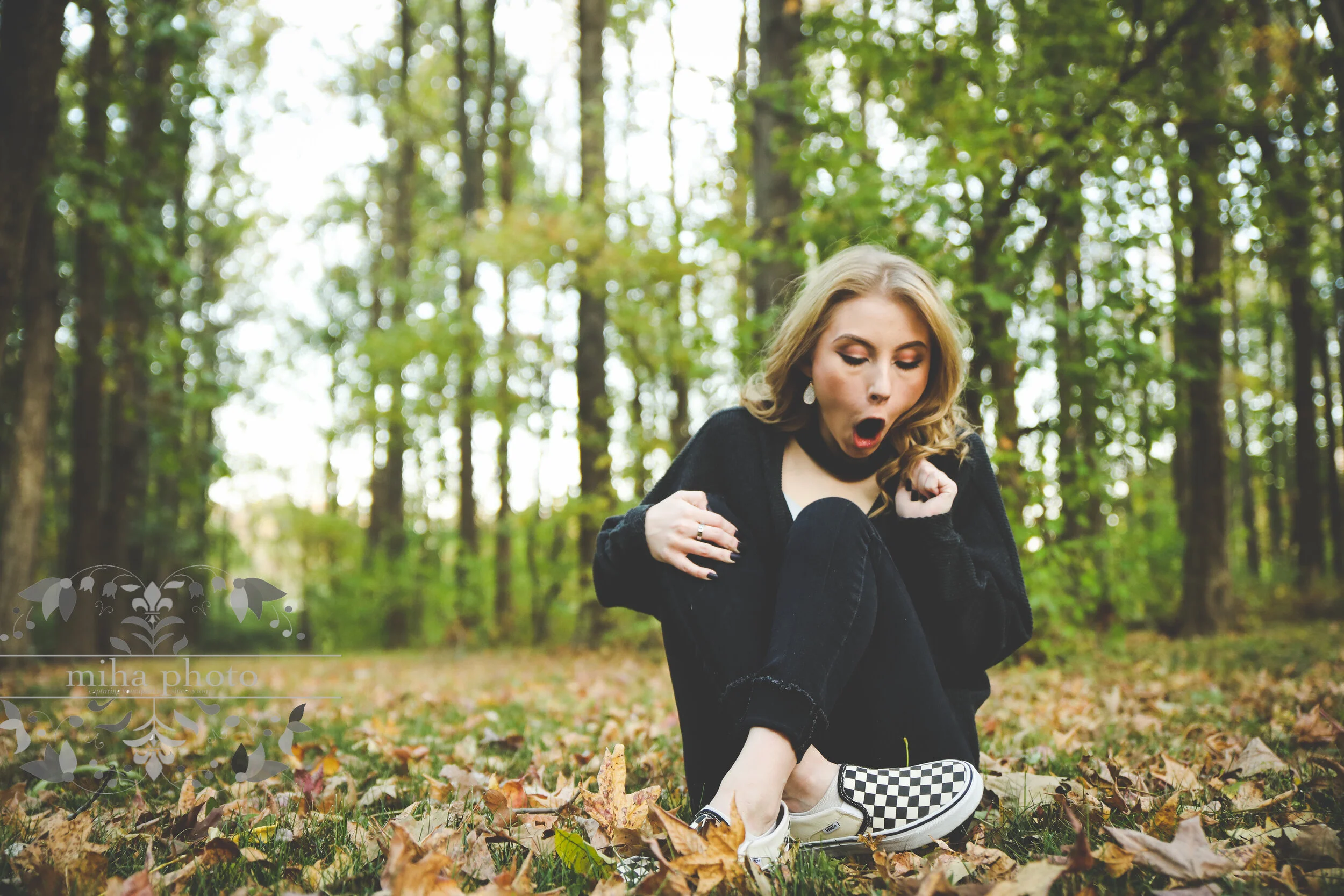  She saw a huge spider right next to her! At that point, I knew it was time to call the shoot ;) 