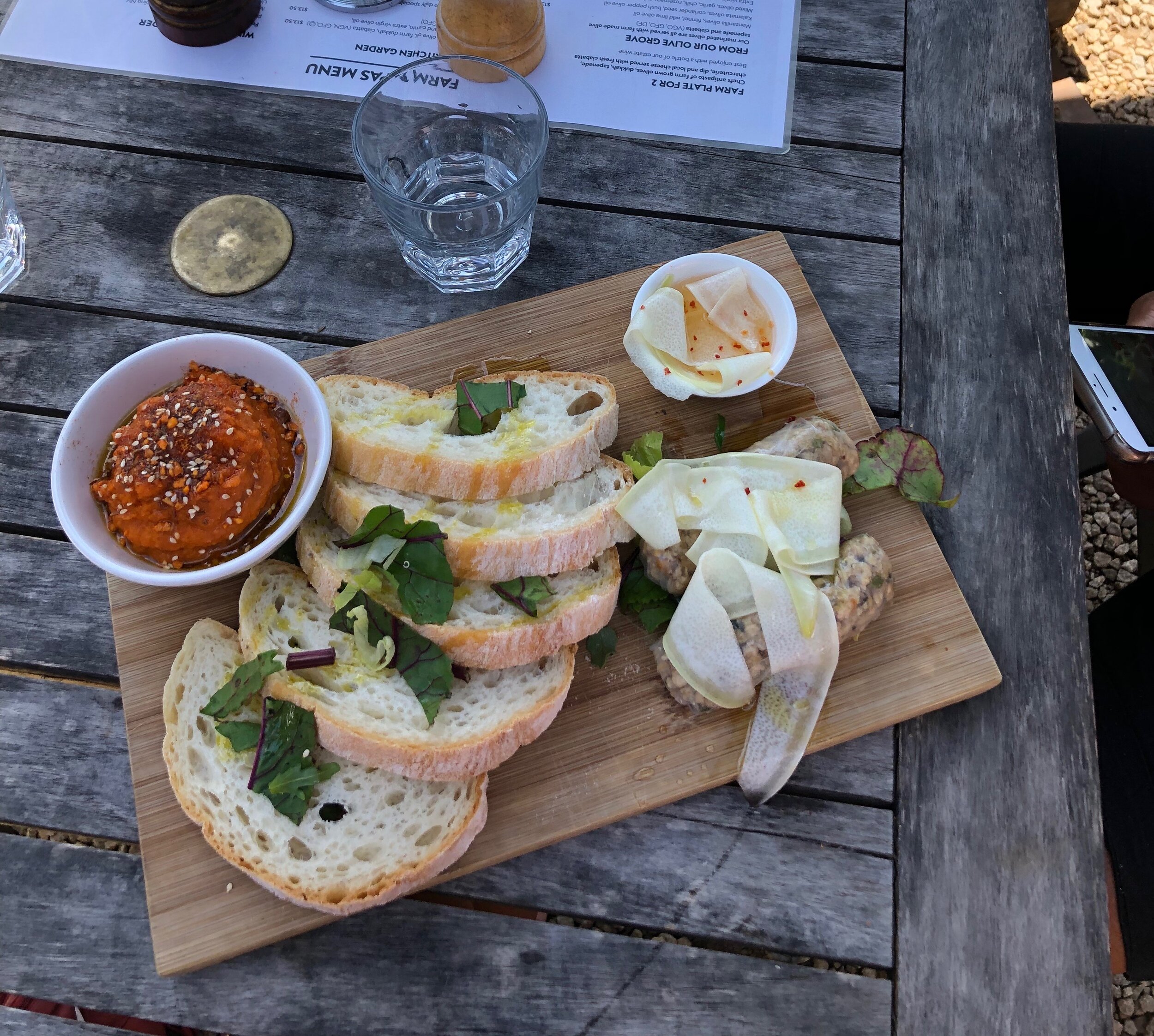 Vegetarian plate in Australia