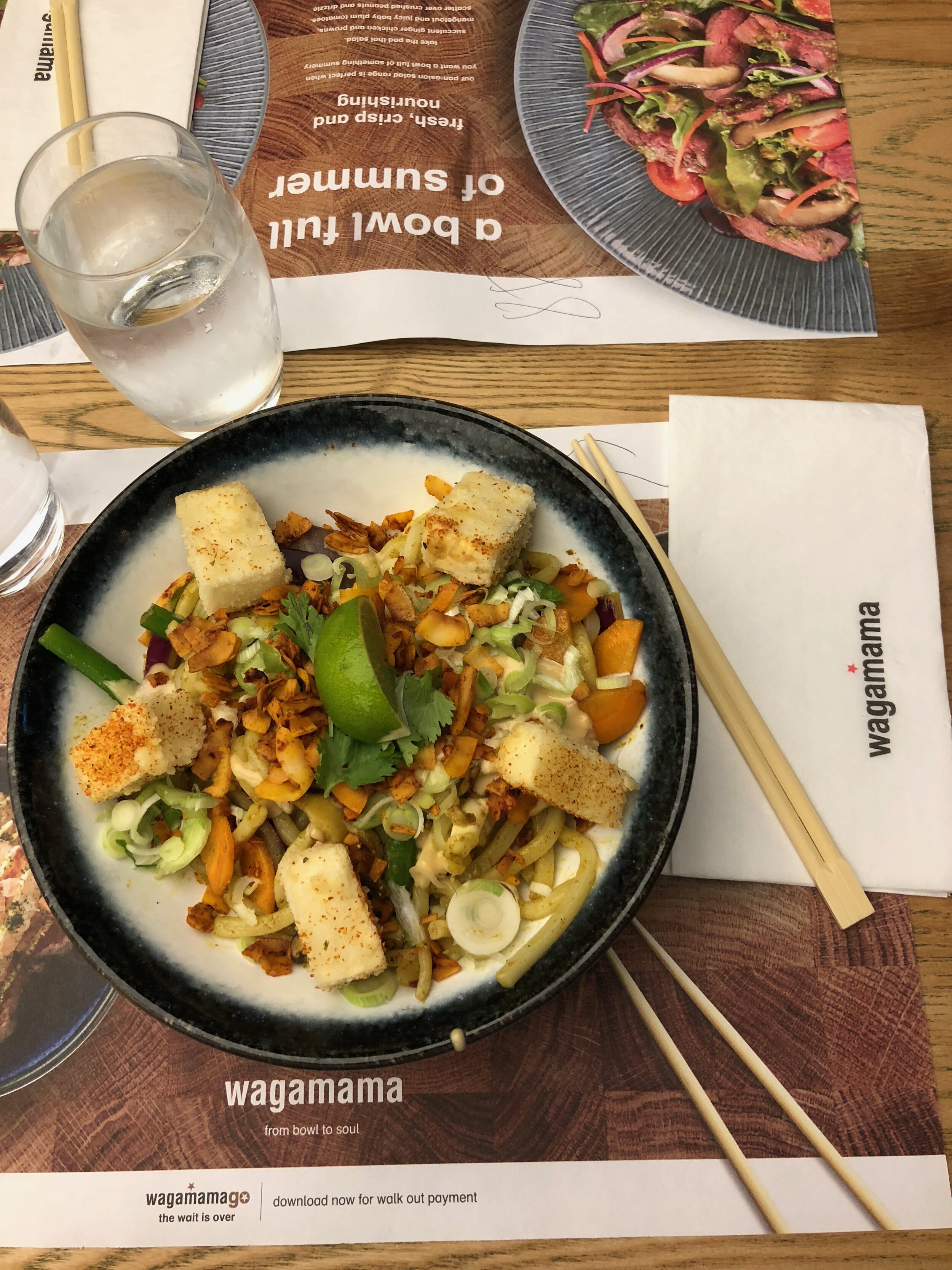 Vegetarian Wagamama in London