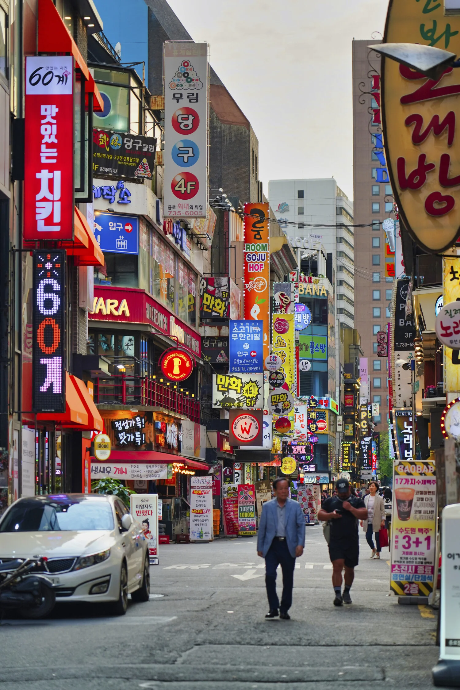The main shopping area of Seoul