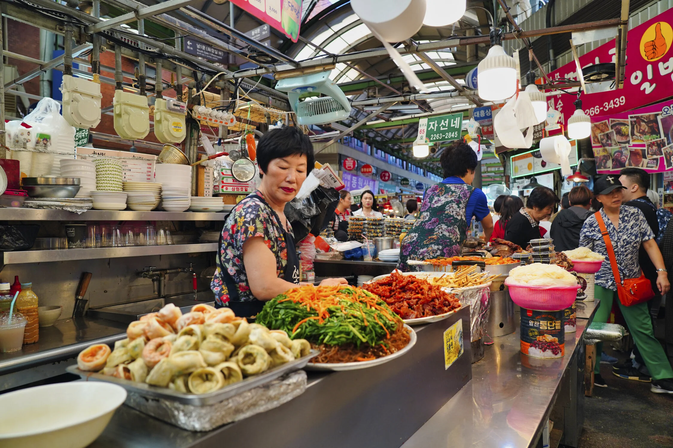 One of the many women vendors of Gwangjang Market
