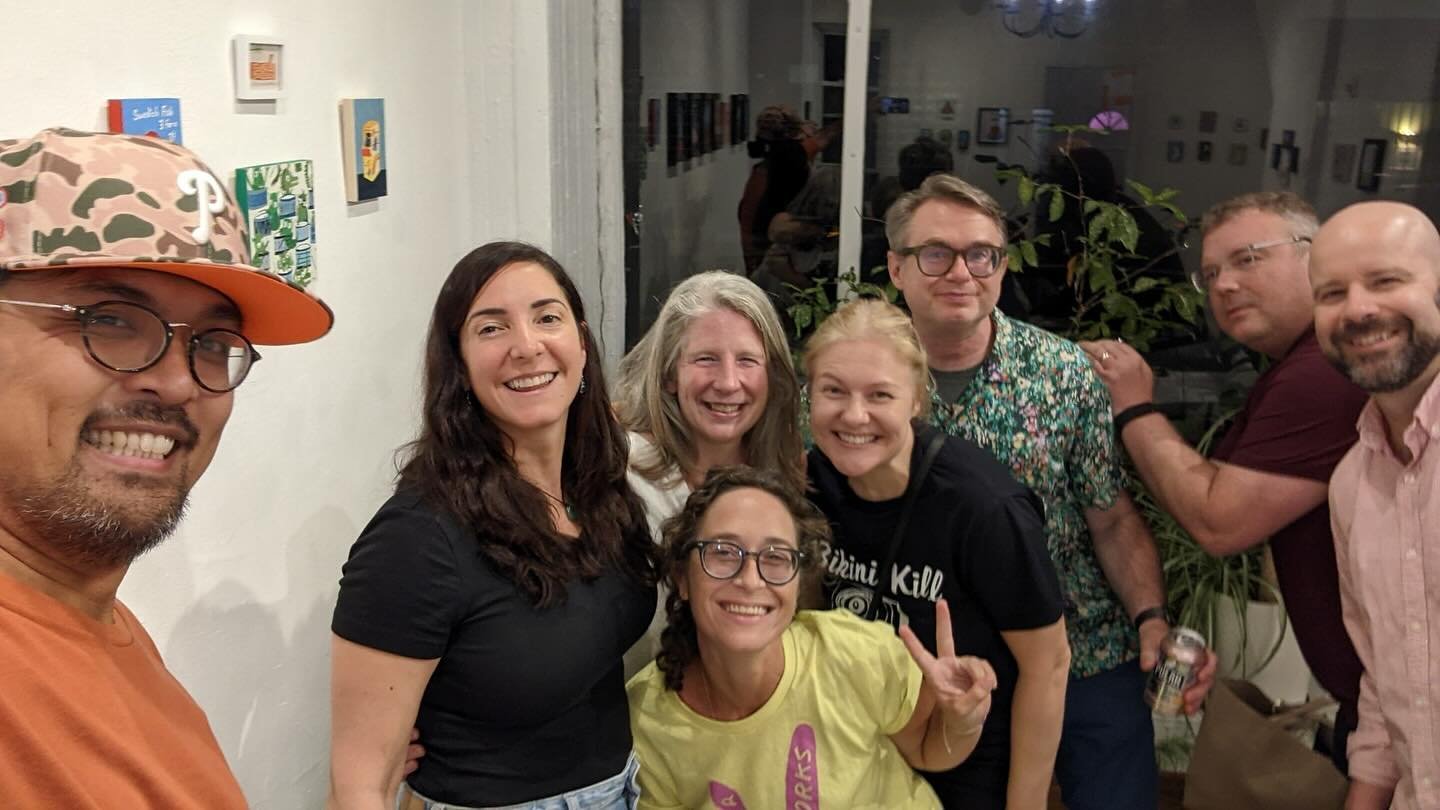 Thank you to all my friends and family who came to @thefairmounthouse opening of Almost There. I had such a good time I didn&rsquo;t take many pics. Thanks to @eltoro215 for his expert selfie game. Love you @debkatz00 @airborndesigns @steve.fry2 @fry
