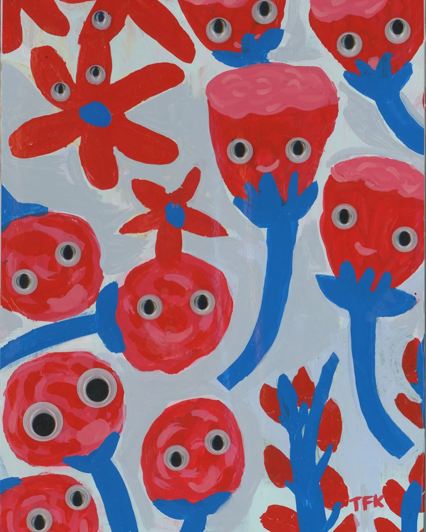 &ldquo;I See You&rdquo; was just a boring old flower pattern until Googly Eyes made their appearance. 👀
For the @thefairmounthouse show &ldquo;Almost There&rdquo;
Check out all the artwork from me and @danend81 in my profile.