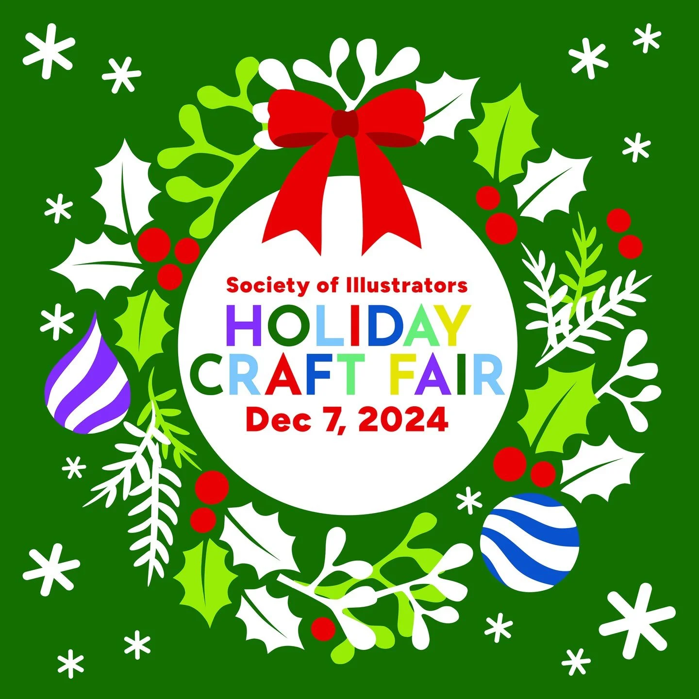 Come see me at the @soi128 Holiday Craft Fair - Saturday, December 7, 2024, from 10:00am to 6:00pm at the Society of Illustrators, for a festive day filled with me plus over 40 incredible local creators selling crafts, books, artwork, and so much mor