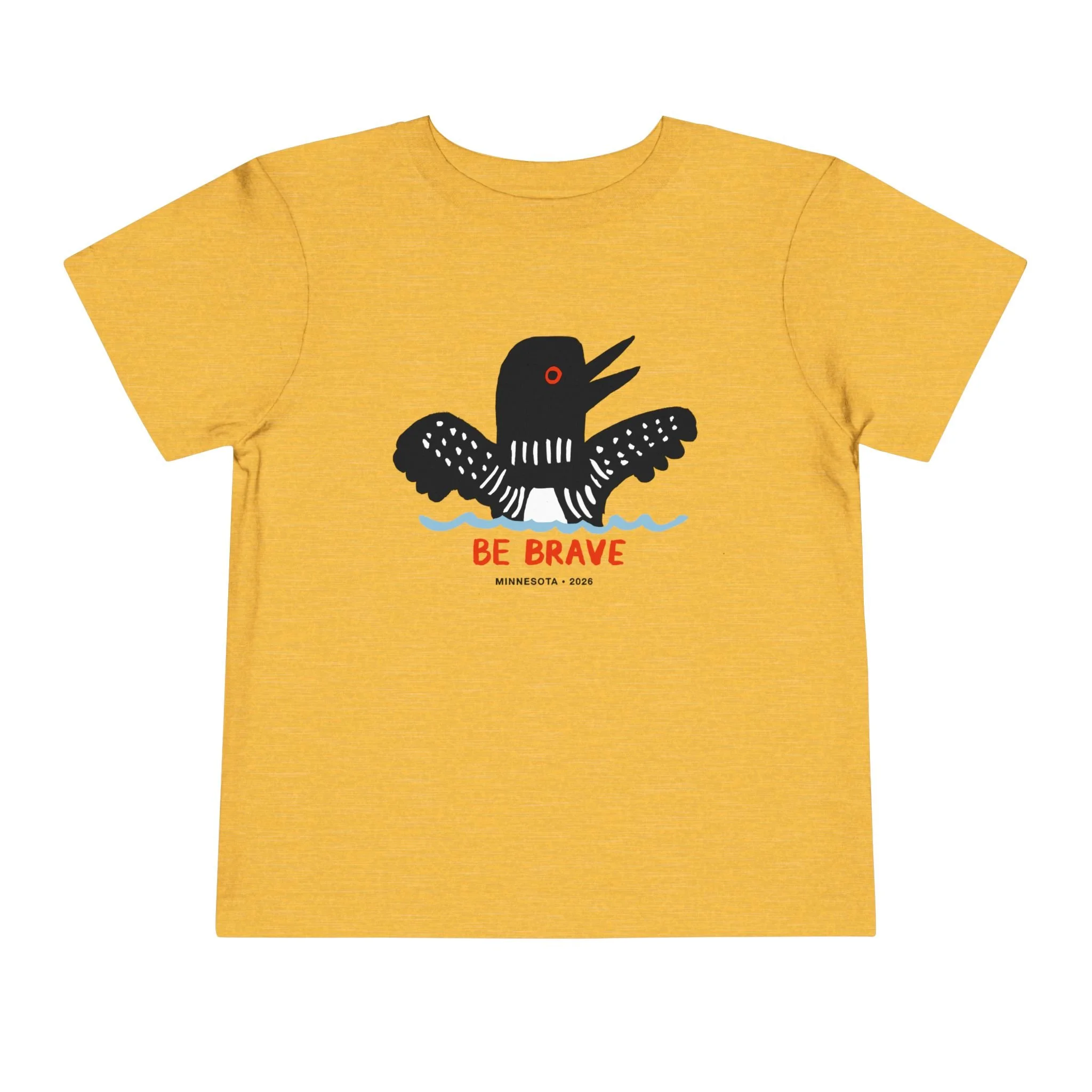 Be Brave Loon - Toddler Short Sleeve Tee