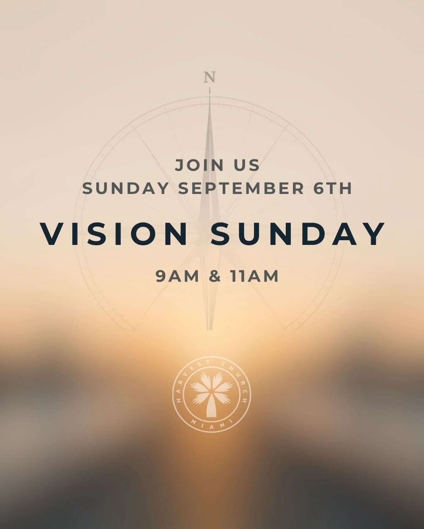 VISION SUNDAY: September 6th

Join us for our new ministry year kick-off!

#youareloved #harvestmiami #jesus #northmiami #church
