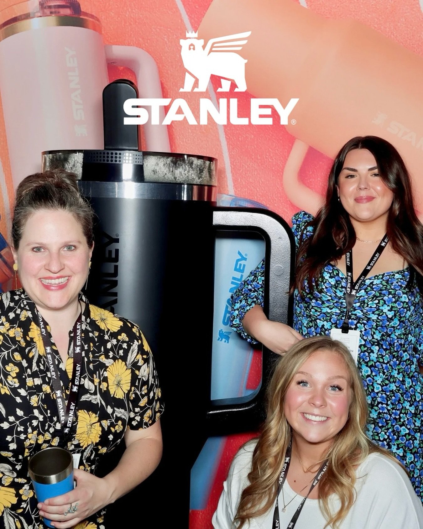 thank you for having us back for the Stanley sales meeting! ✨ obsessed with this giant prop 🤩