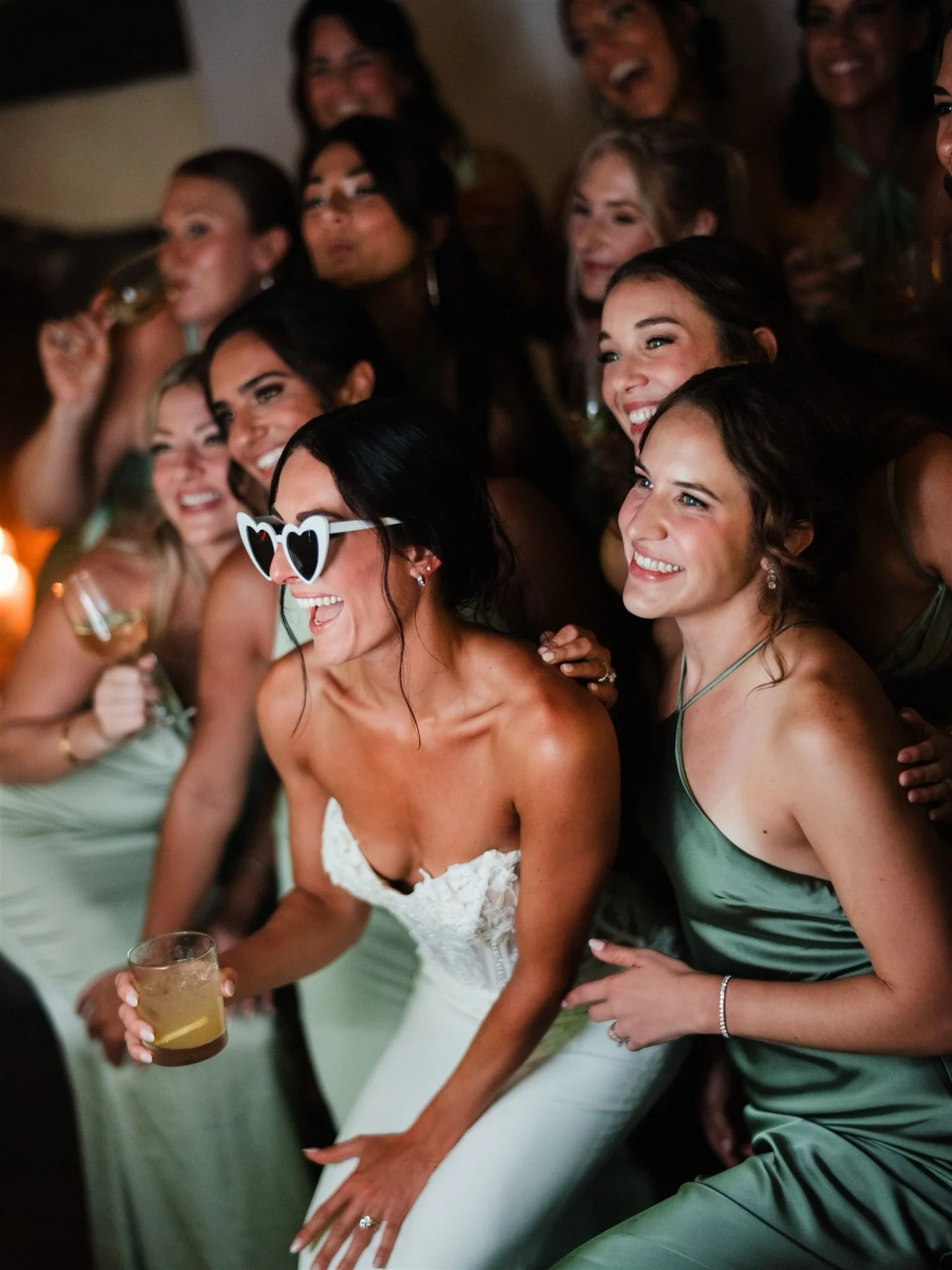 a moment for the bridesmaids 🤍💫

Photography // @intodustphotography
Coordination // @perfectlyposhevents
Venue // @chateaulill
Florist // @fena_flowers
Catering // @aplatinumeventscateringseattleOyster Bar // @popupoysterbar 
Rentals // @cortparty