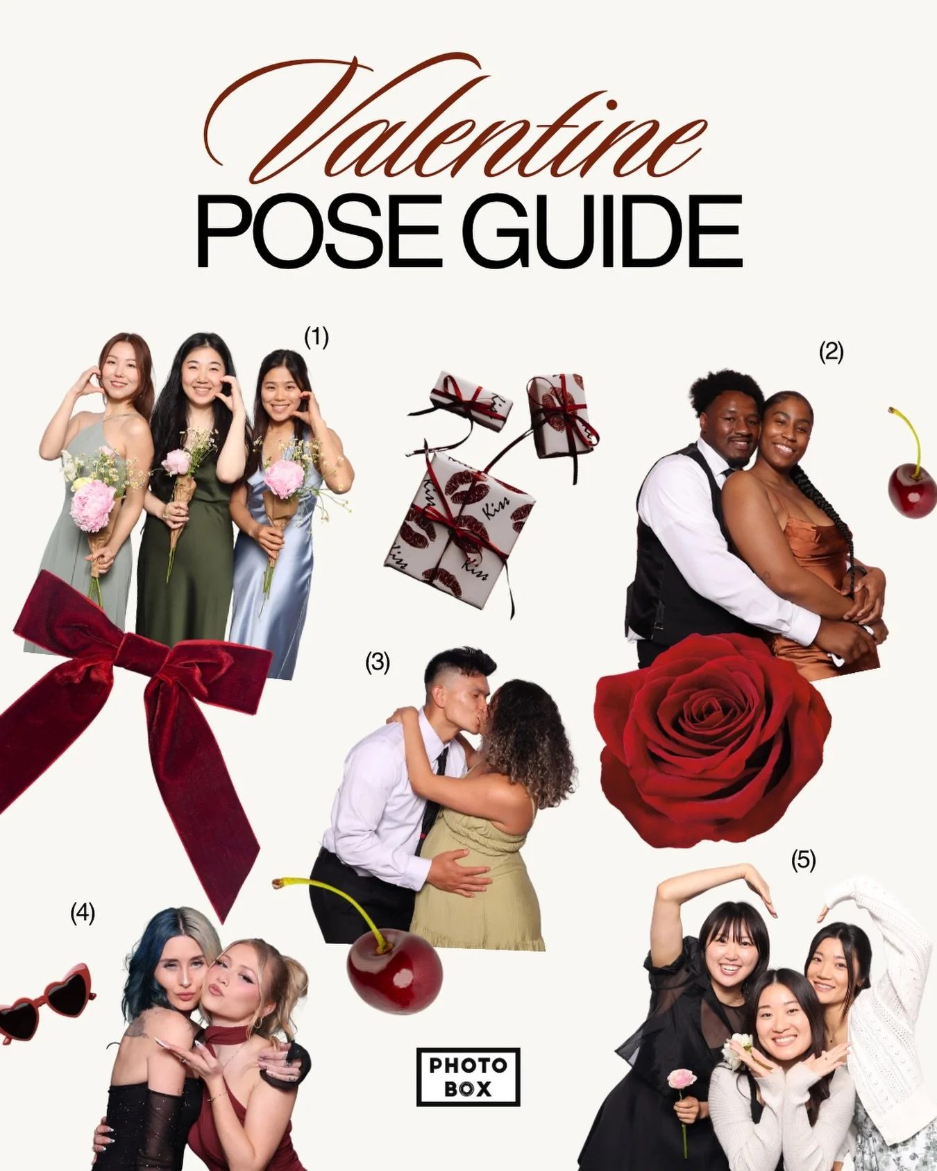 consider this your valentine&rsquo;s day pose cheat sheet 💌🍒🥀