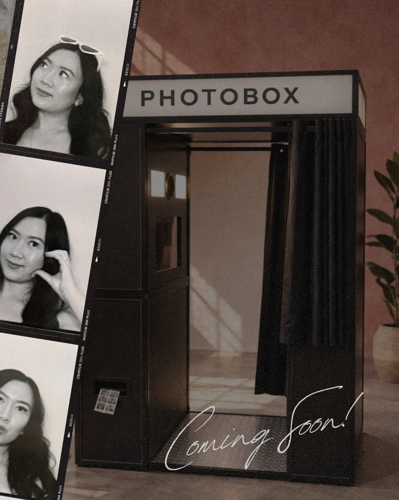 ✨ NEW BOOTH ALERT ✨

We took Photo Box a little more literally&hellip;

Meet our new enclosed booth &mdash; giving vintage photo booth vibes with a modern twist. Step inside, close the curtain, and let the chaos begin 🧨

Btw, this is just an AI-gene