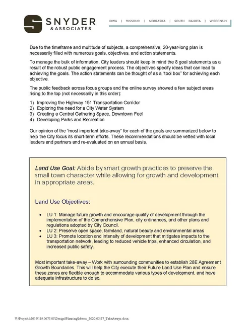 City of Walford Comprehensive Plan — WALFORD IOWA