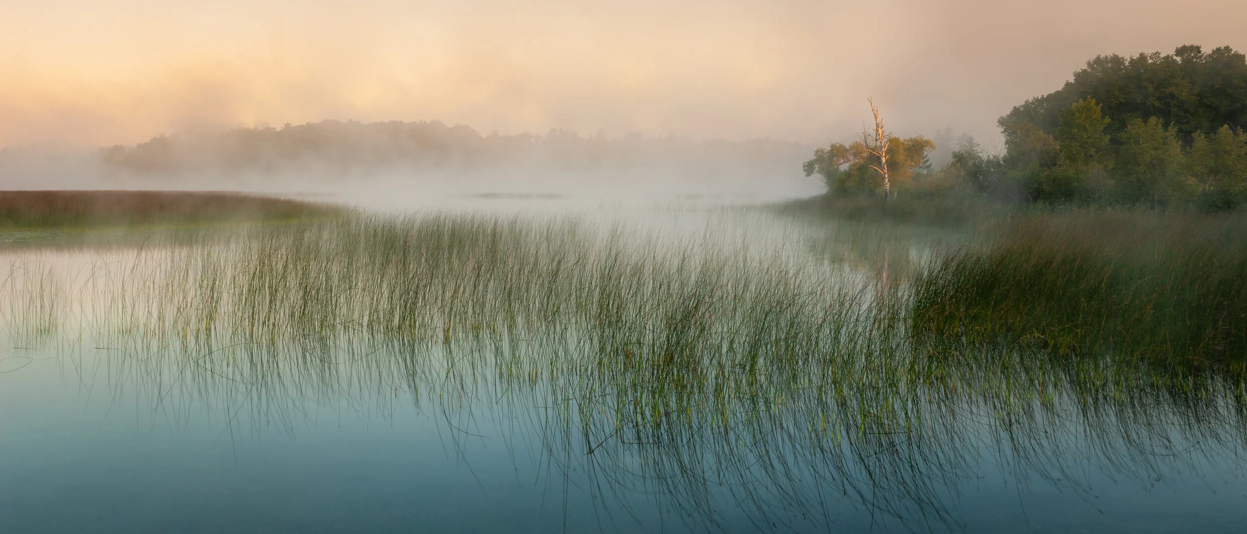 Sunrise Mist at Little Sand Lake