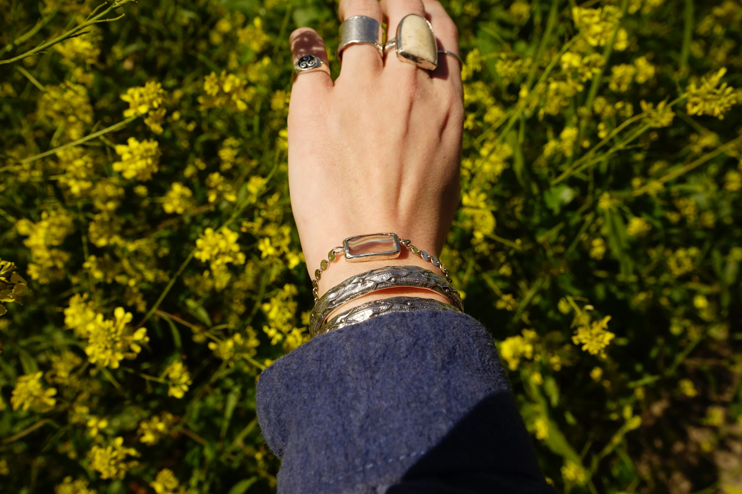 Rose Cut Agate Daze Bracelet