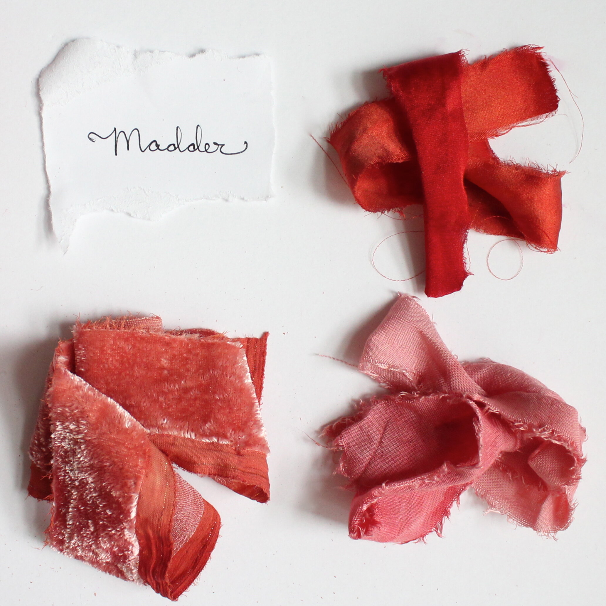 MadderMadder is a root that grows easily in many conditions. It can yield pinks to a deep, earthy red color.
