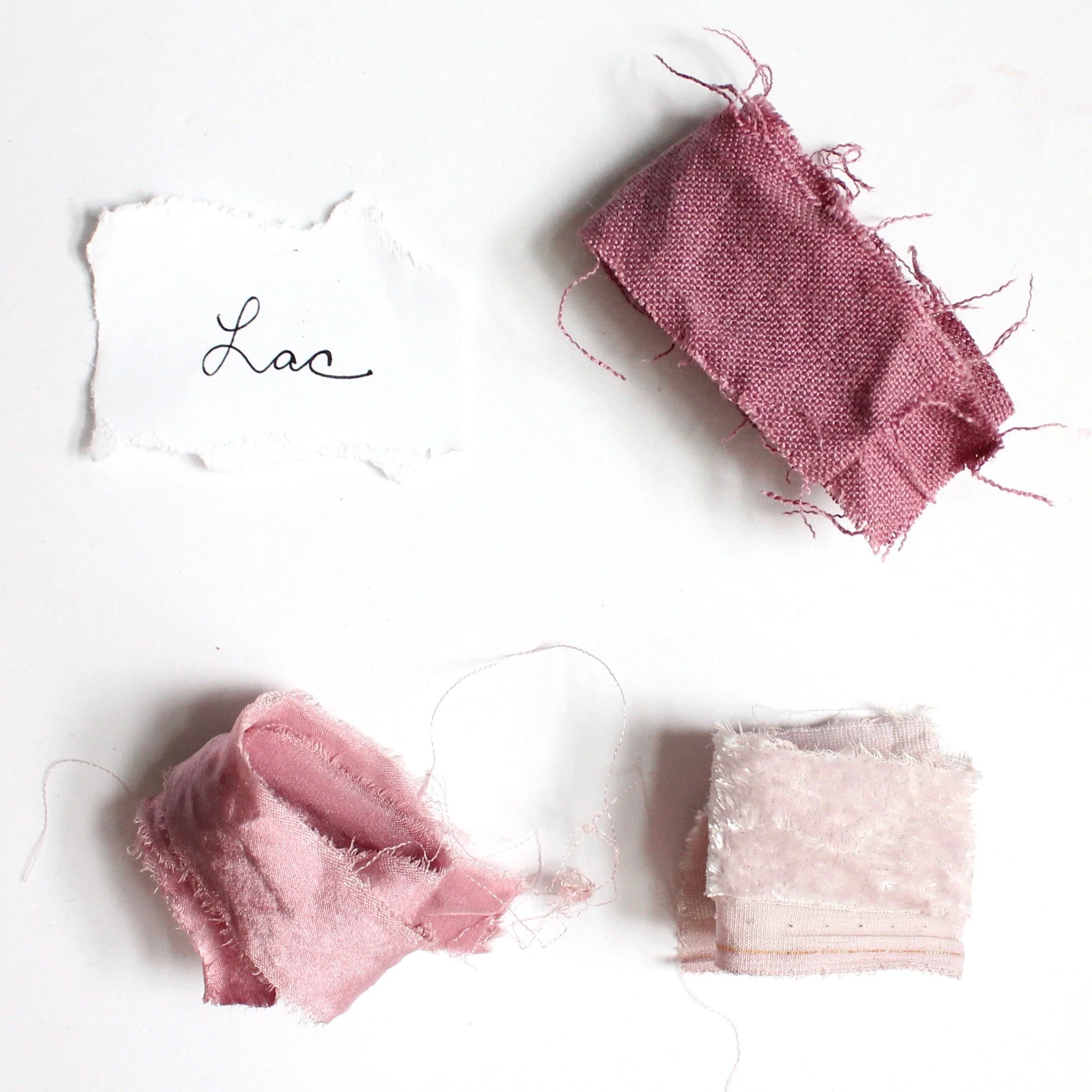 LacThe lac dye comes from a resin emitted from the lac insect, which is indigenous to Southeast Asia.