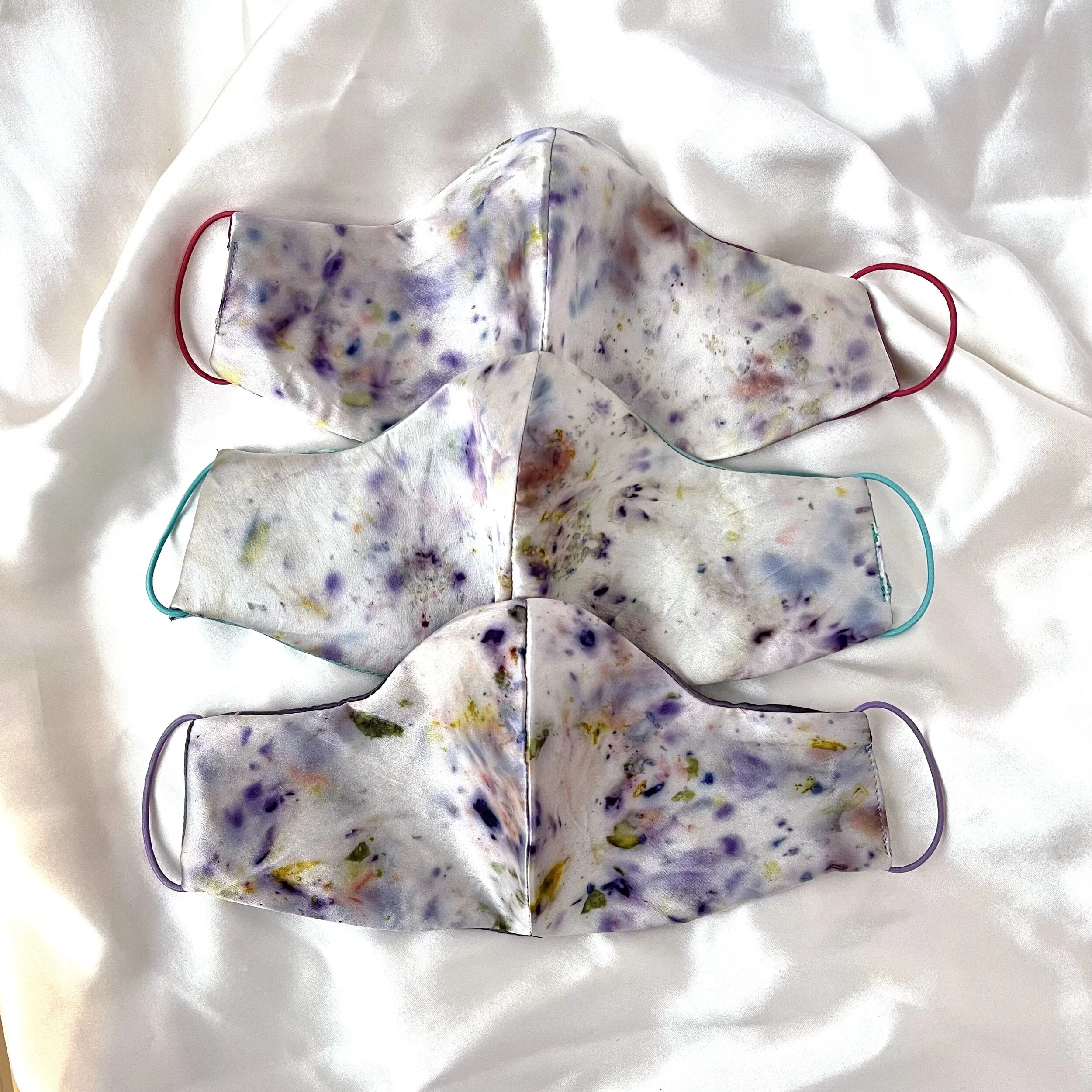 Floral Silk Reversible Face Mask