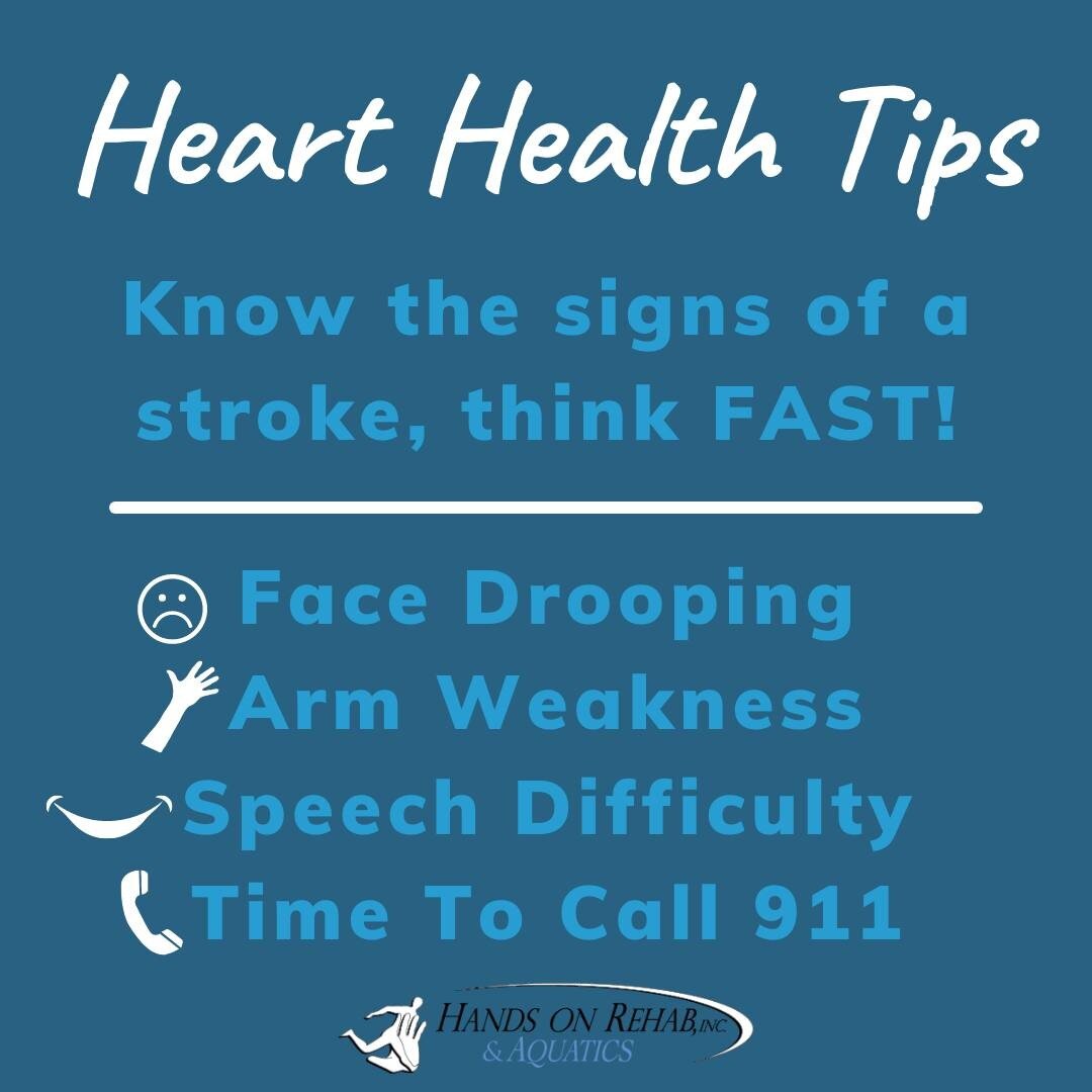 Do you know how to recognize a stroke? Use the FAST acronym and if someone displays any signs of a stroke, call emergency services immediately.

Understanding the signs and symptoms of a cardiovascular event can save lives! Visit www.heart.org for mo