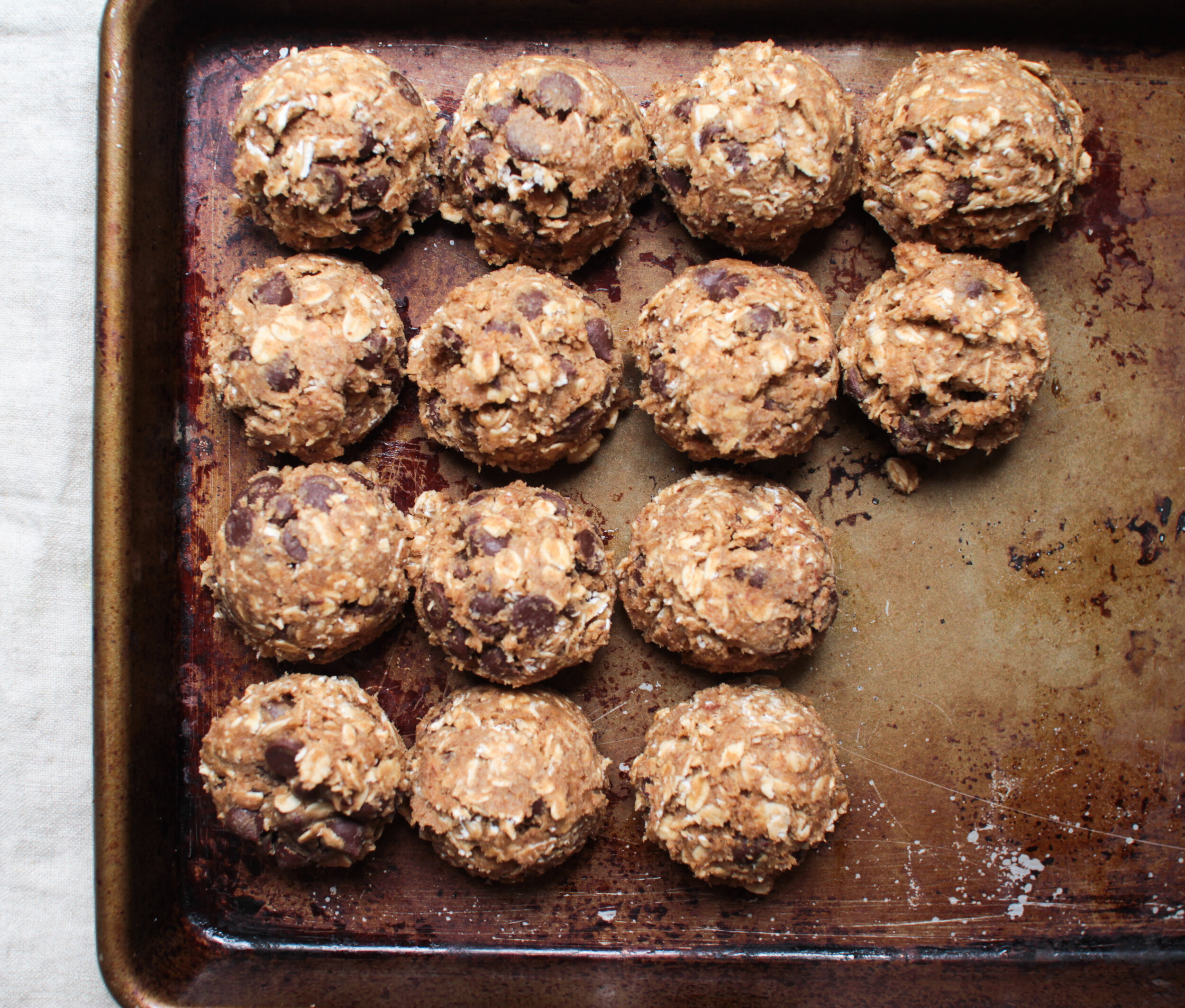  oatmeal chocolate chip cookies (GF + V) c/o beaming baker