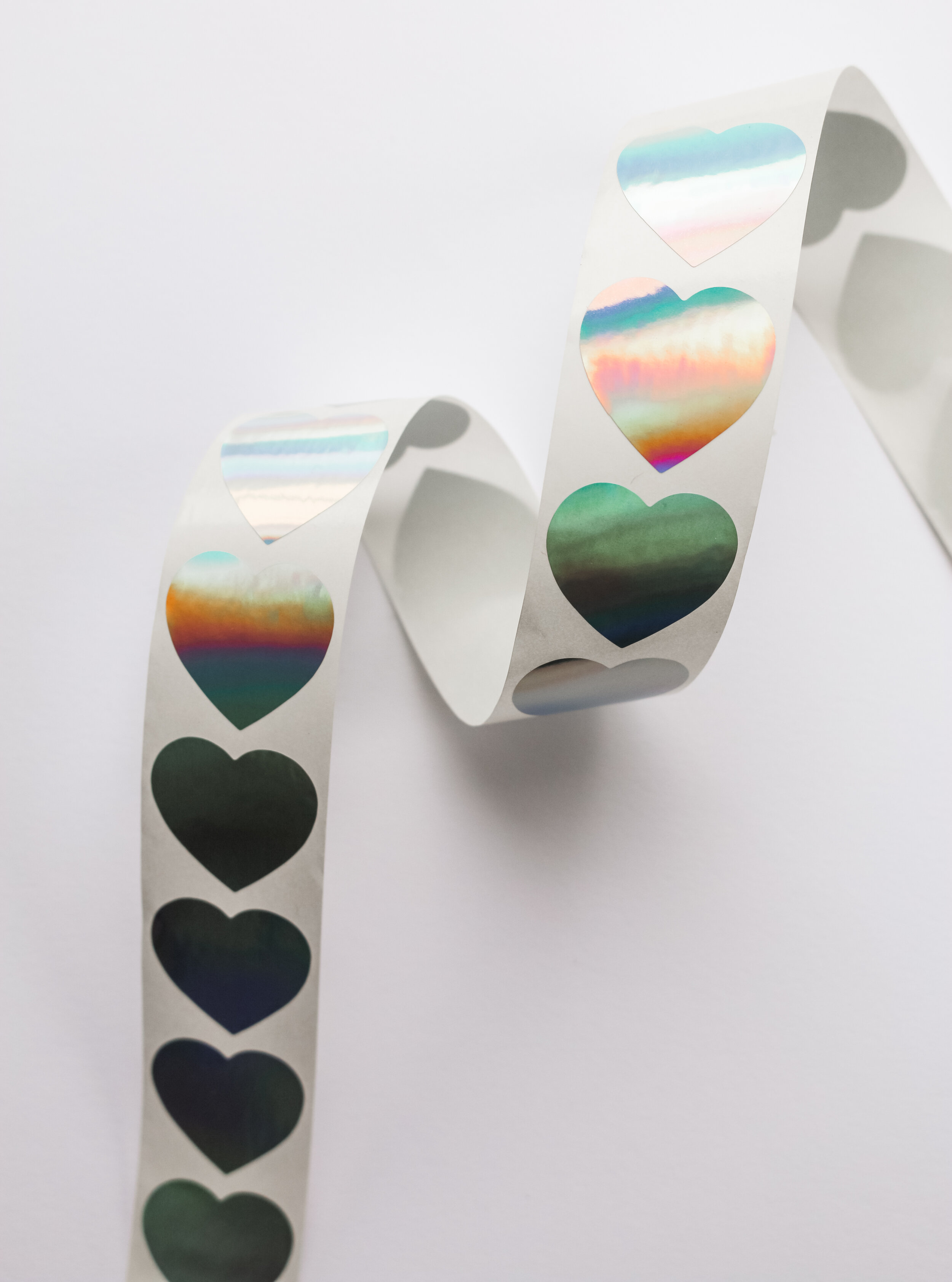 Iridescent Heart Stickers