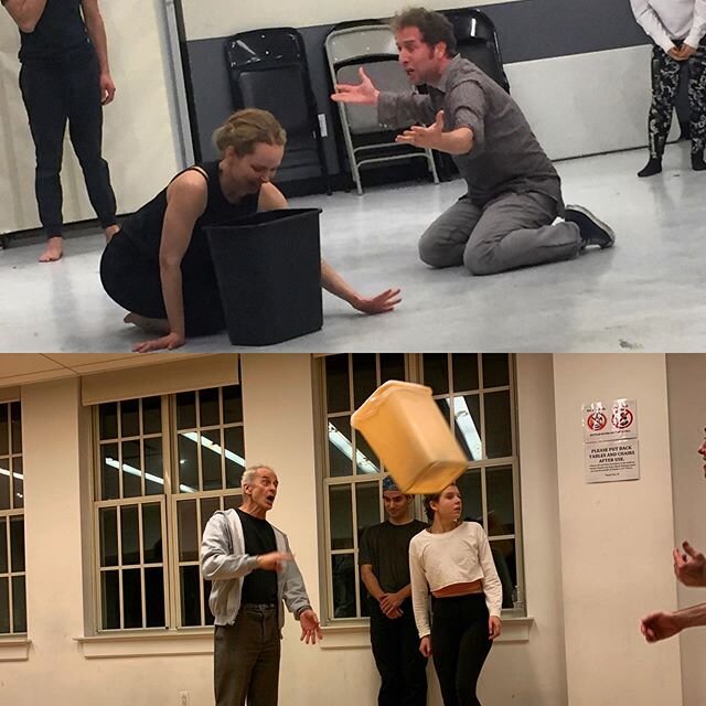 What&rsquo;s all the excitement over a trash can?! 🗑
.
Jim Calder&rsquo;s infamous trash can exercise which he developed at NYU Grad Acting. You are madly in love with the trash can, but if you touch it you die. Talk about an exercise in stakes, cir