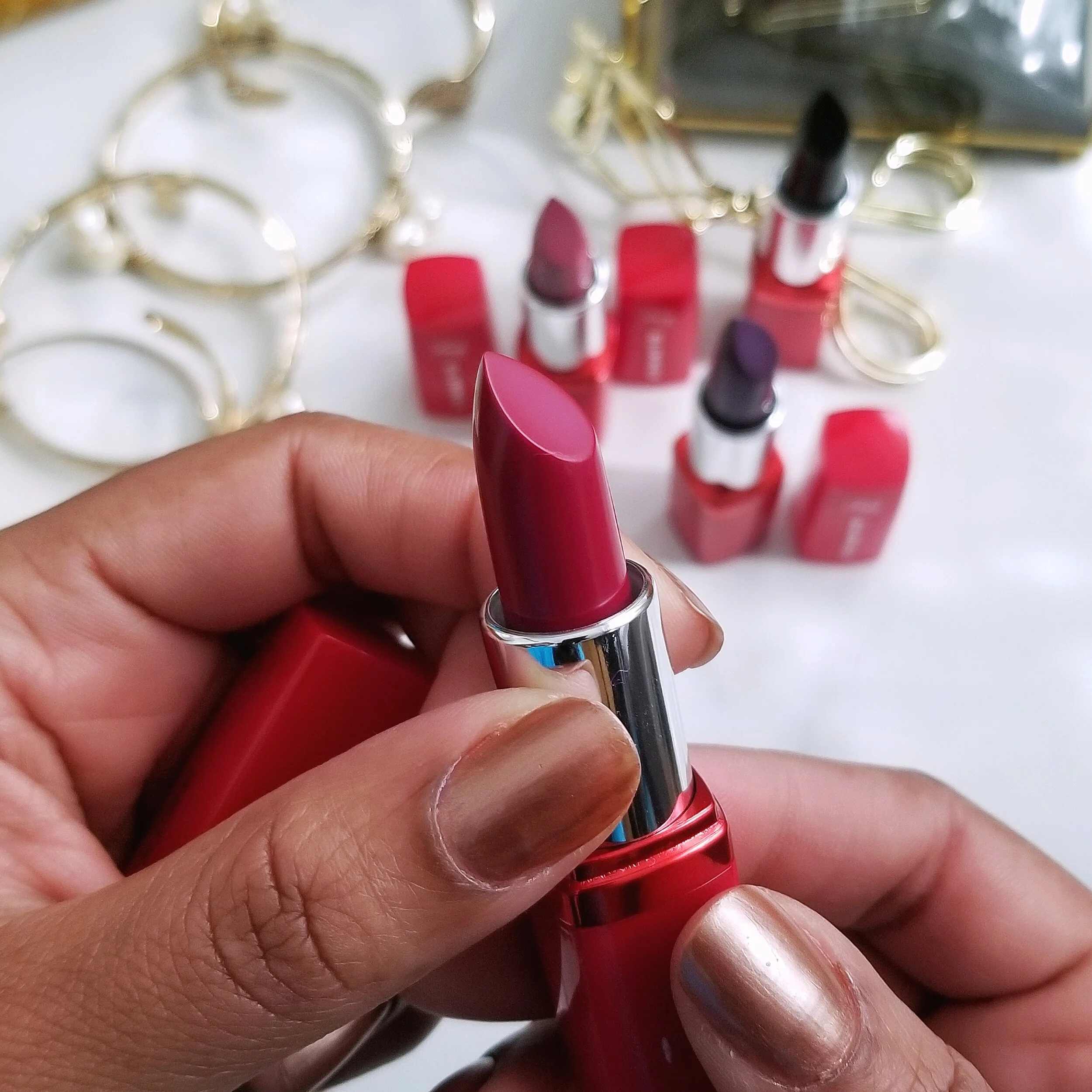 Avon FMG Glimmer Satin Lipstick Wildflower