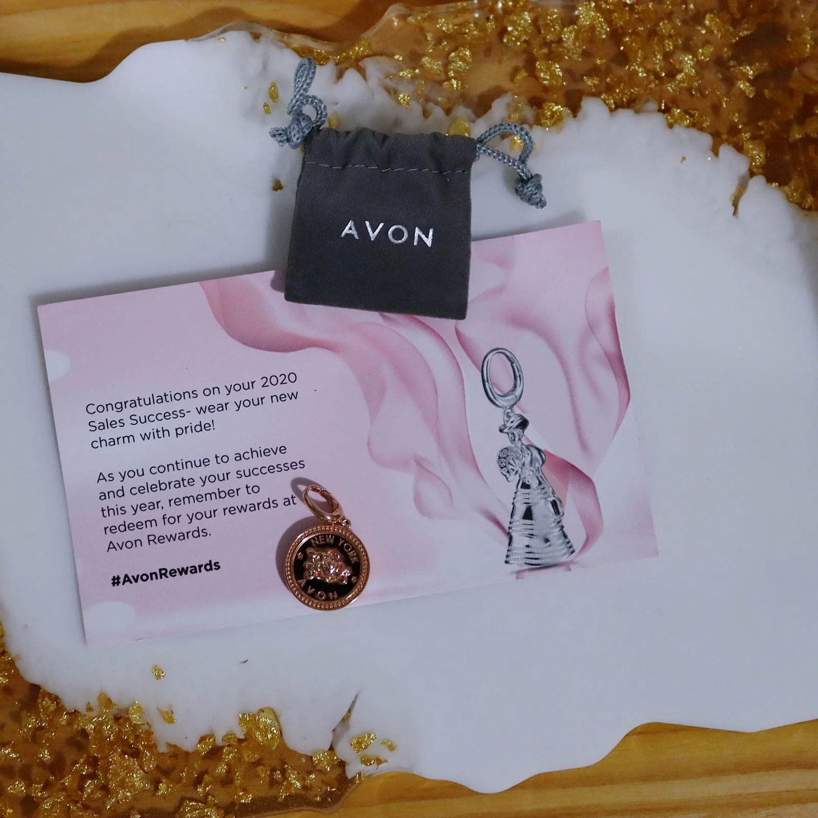 Avon Presidents Recognition Program Charm
