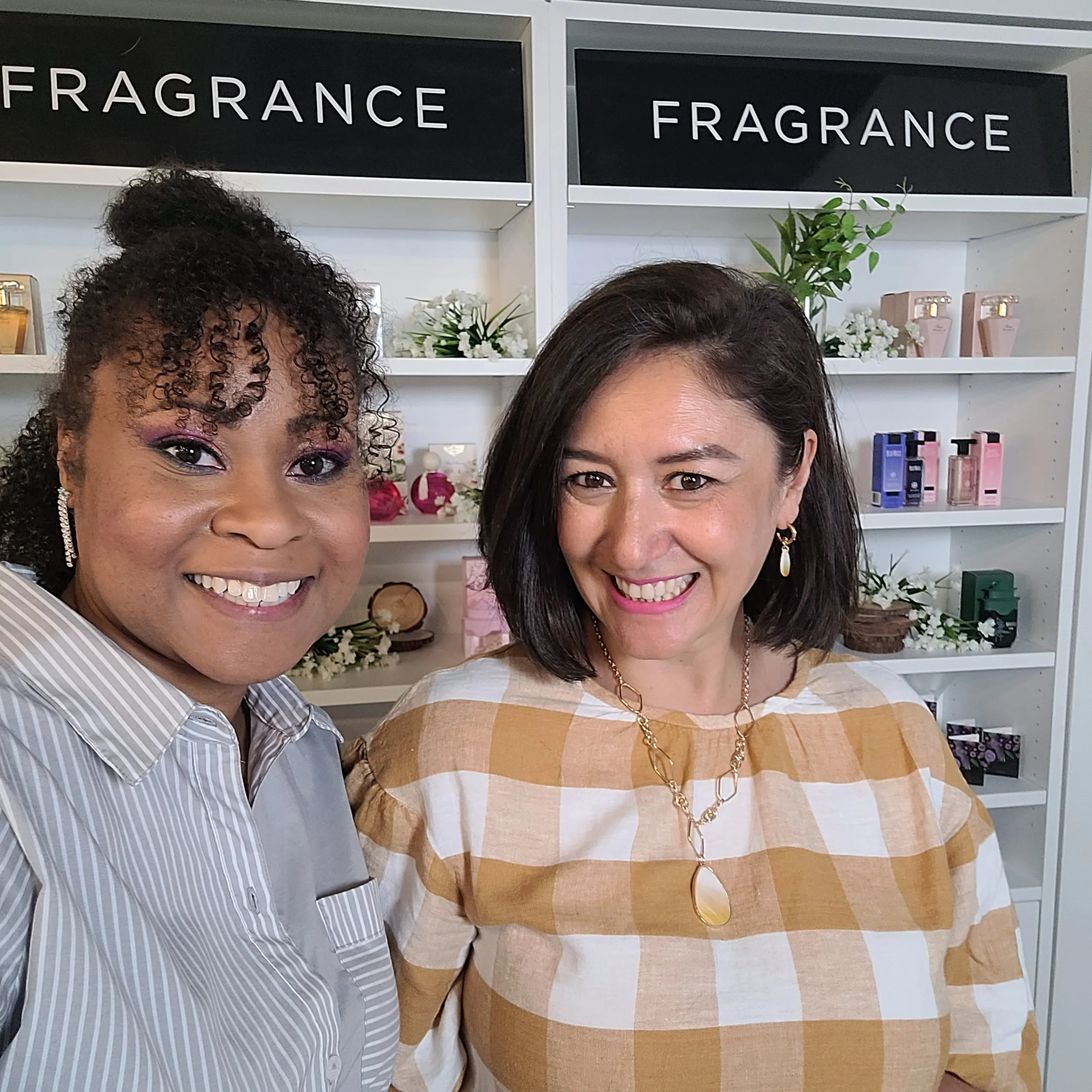 NYC Avon representative Georgiana Haynes at Avon Insider A-List live stream in NYC