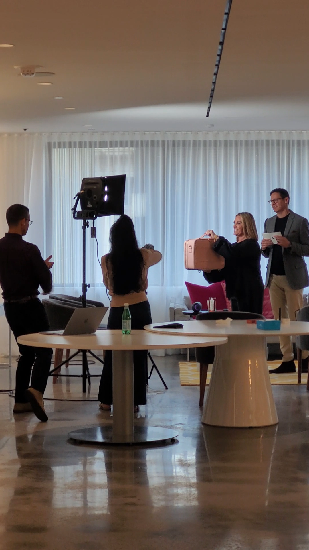 Behind the scenes taping of the Avon Insider A-List live stream