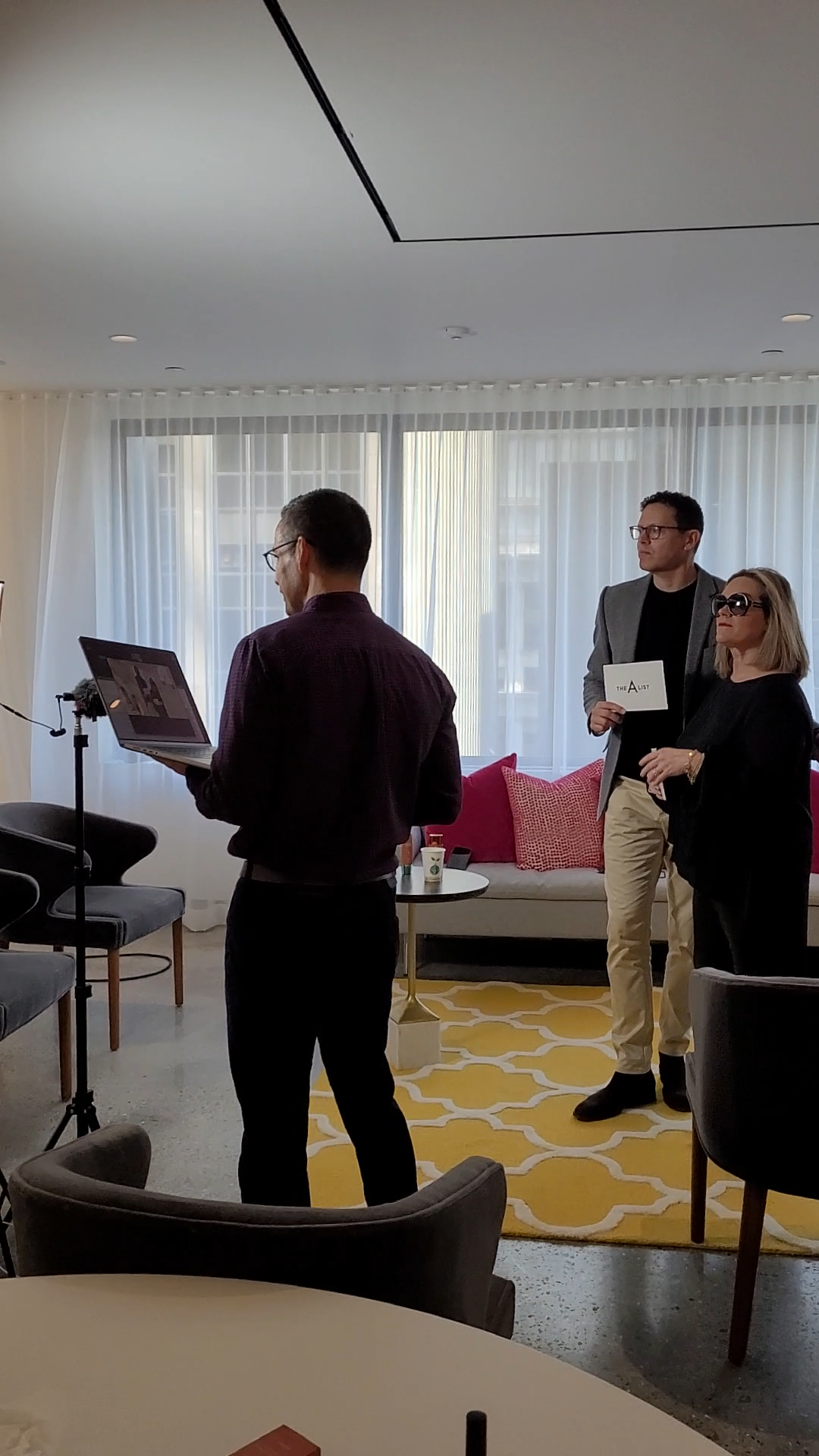 Behind the scenes taping of the Avon Insider A-List live stream