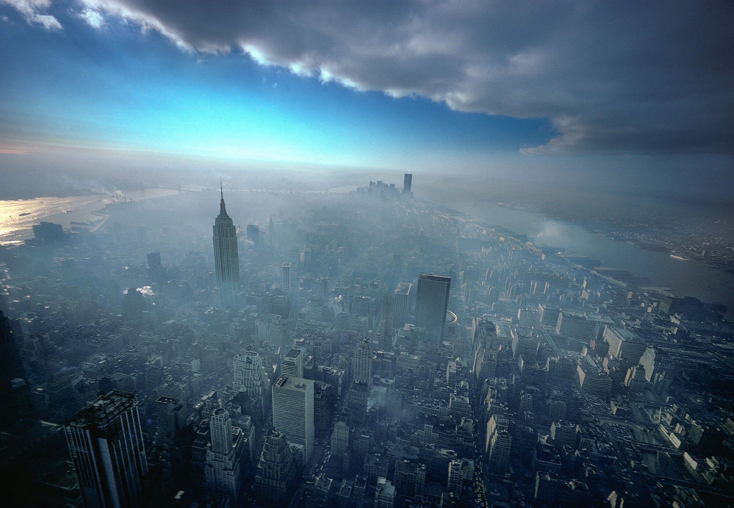 City Aerial and Cloud