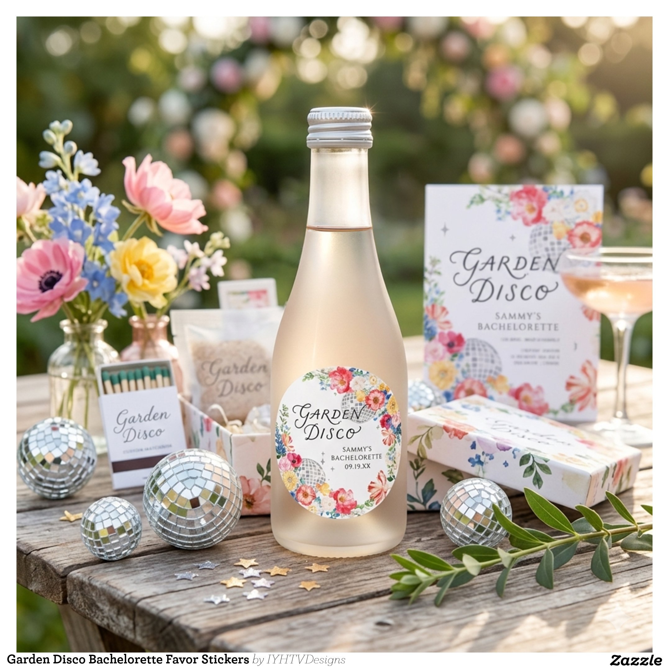 Garden Disco Bachelorette Party Favor Ideas