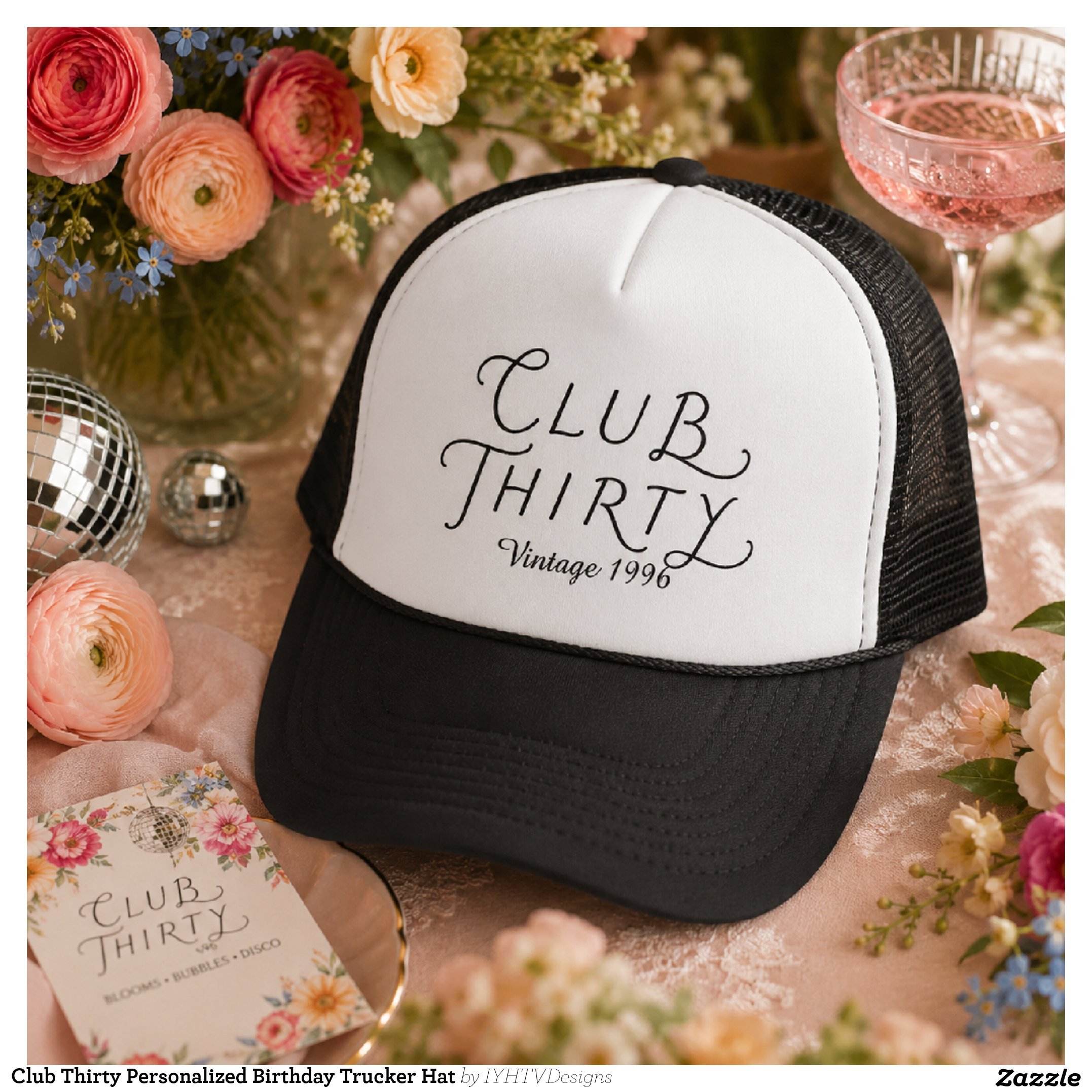 Club Thirty Personalized Birthday Trucker Hat