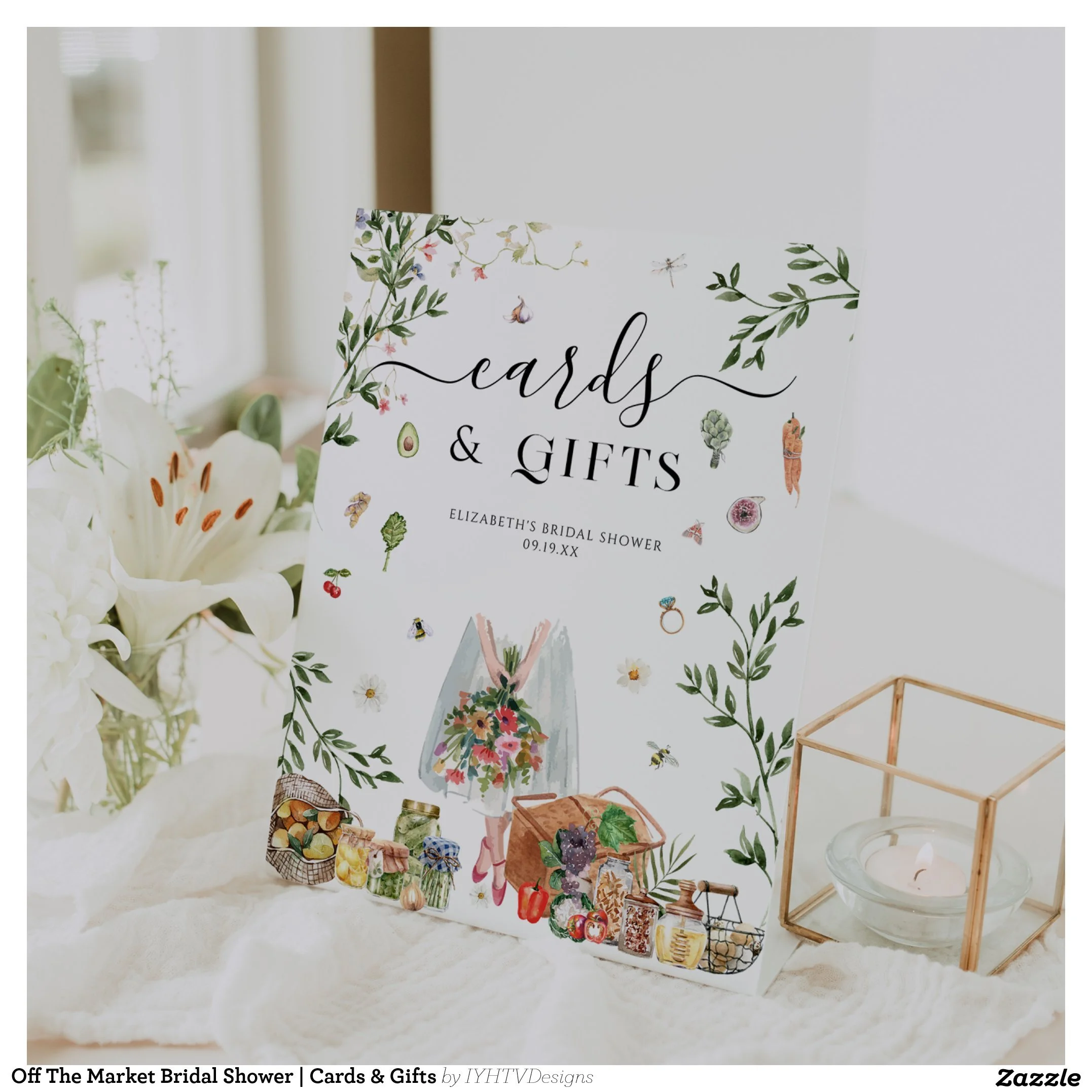 Off the Market Bridal Shower Cards &amp; Gifts Sign