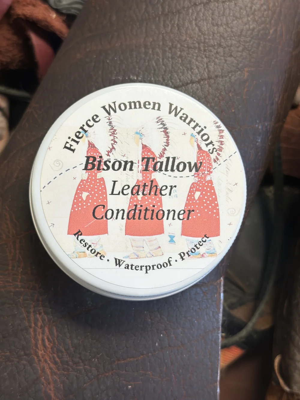Buffalo Tallow Leather Conditioner 2oz  WHITE BEAR MOCCASINS