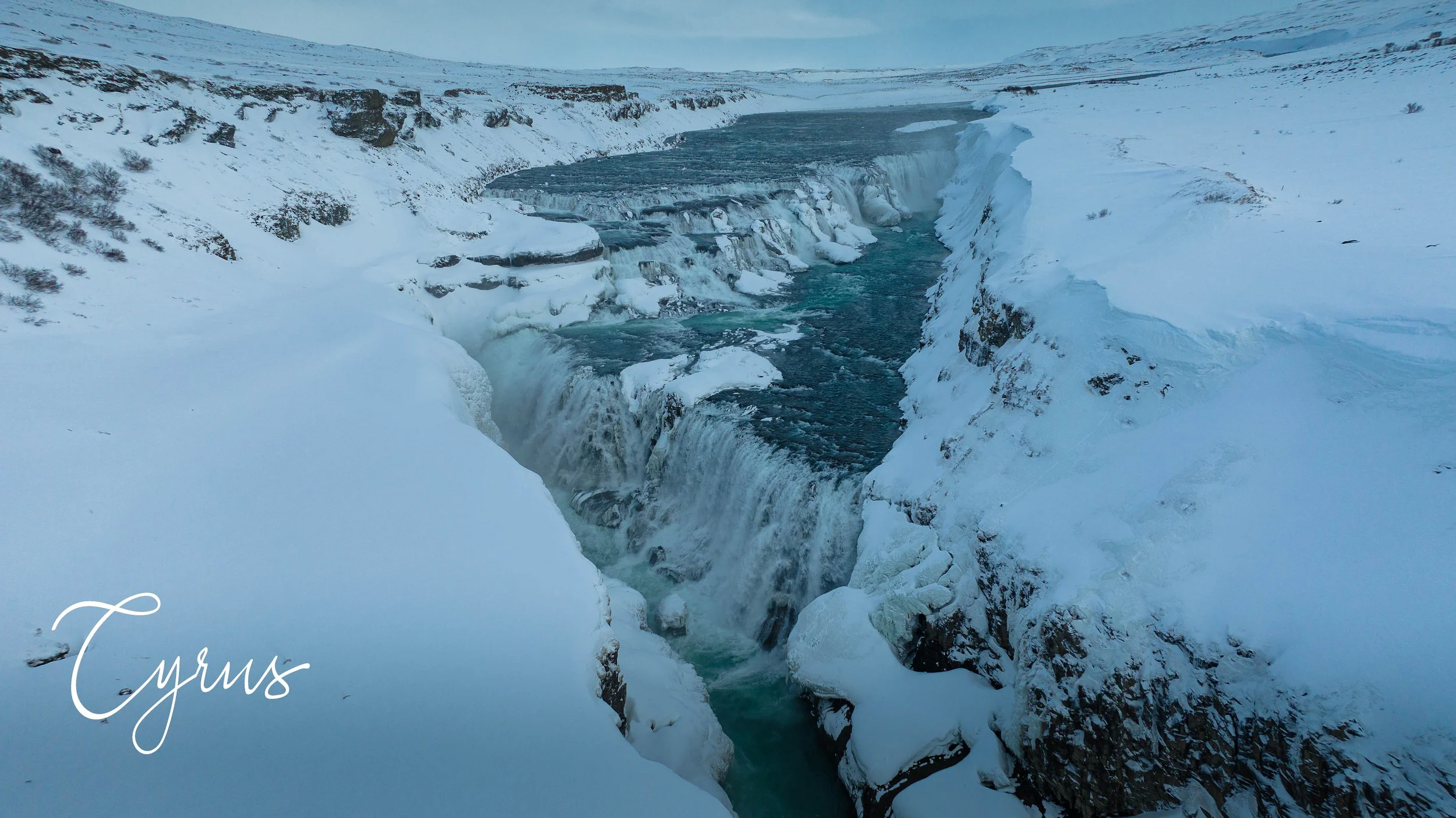 Gullfoss Snow Falls - Gullfoss Waterfall, Iceland