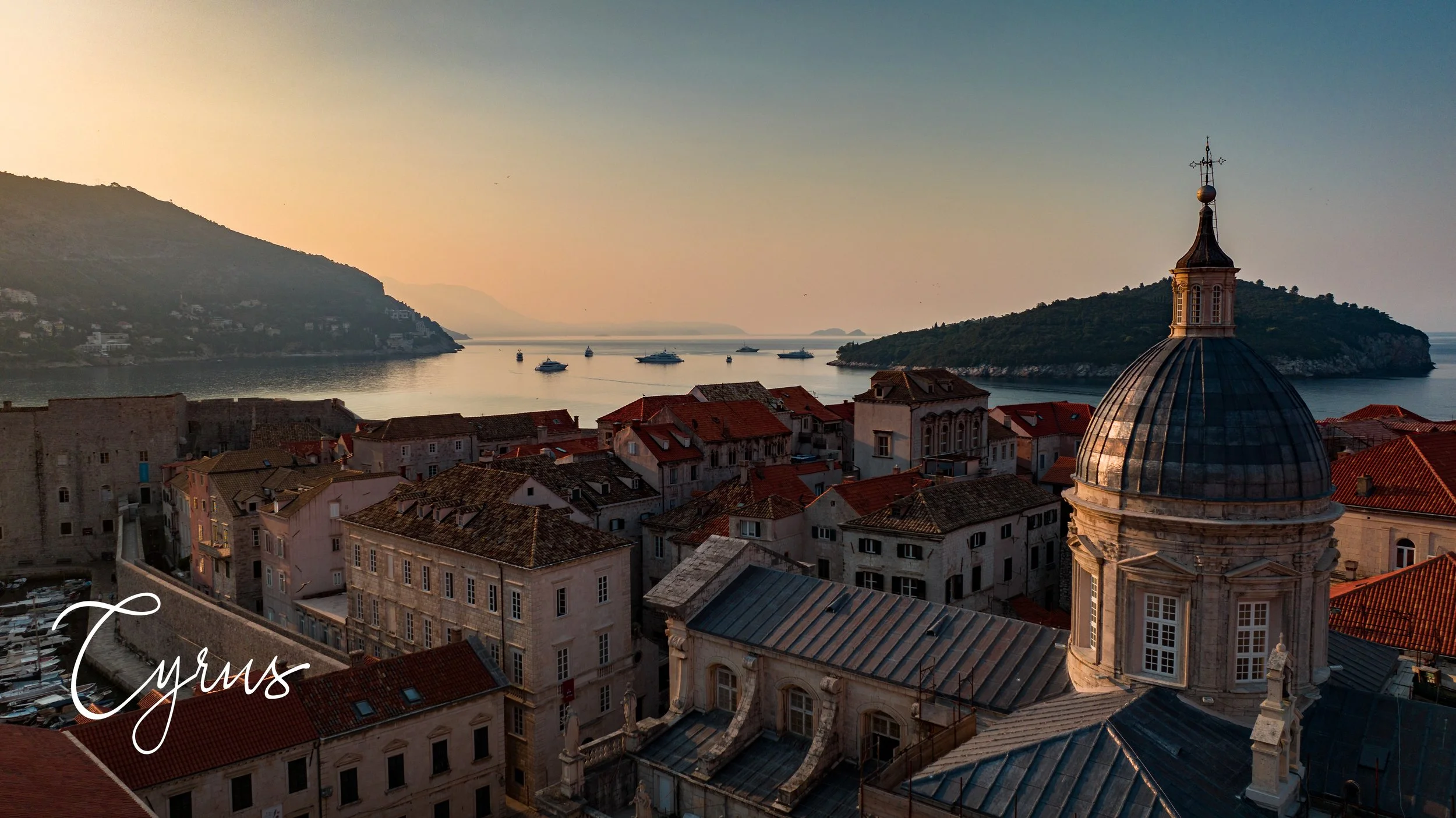 Sunrise on the Cathedral of Assumption - Dubrovnik, Croatia