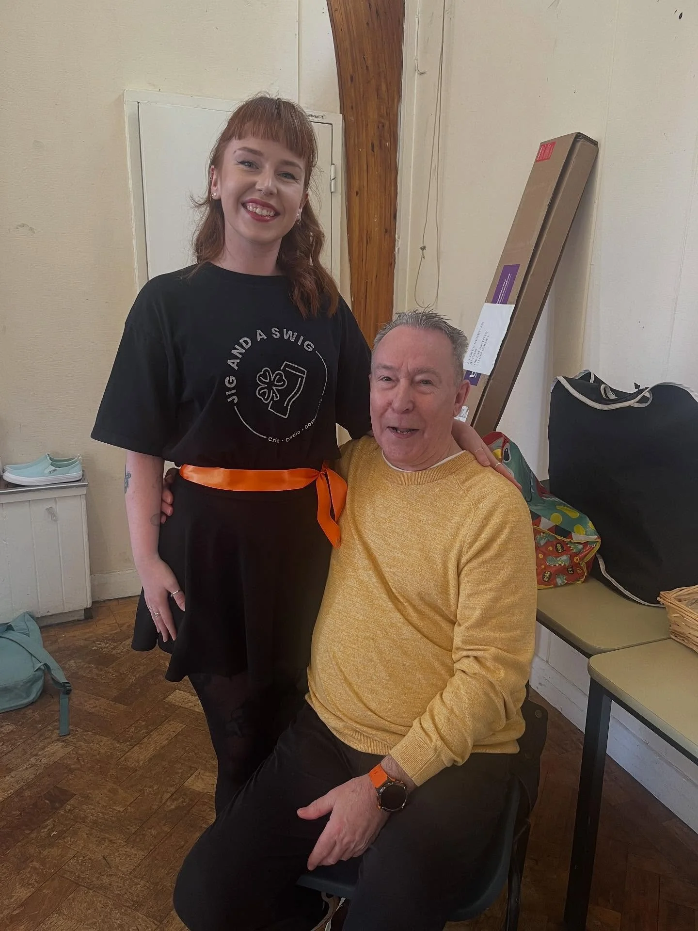The kinda place where&hellip; you can bring your dad to watch your rehearsal 🥹 💚 

@ellengmcmanus 

#irishdancing #adultirishdance