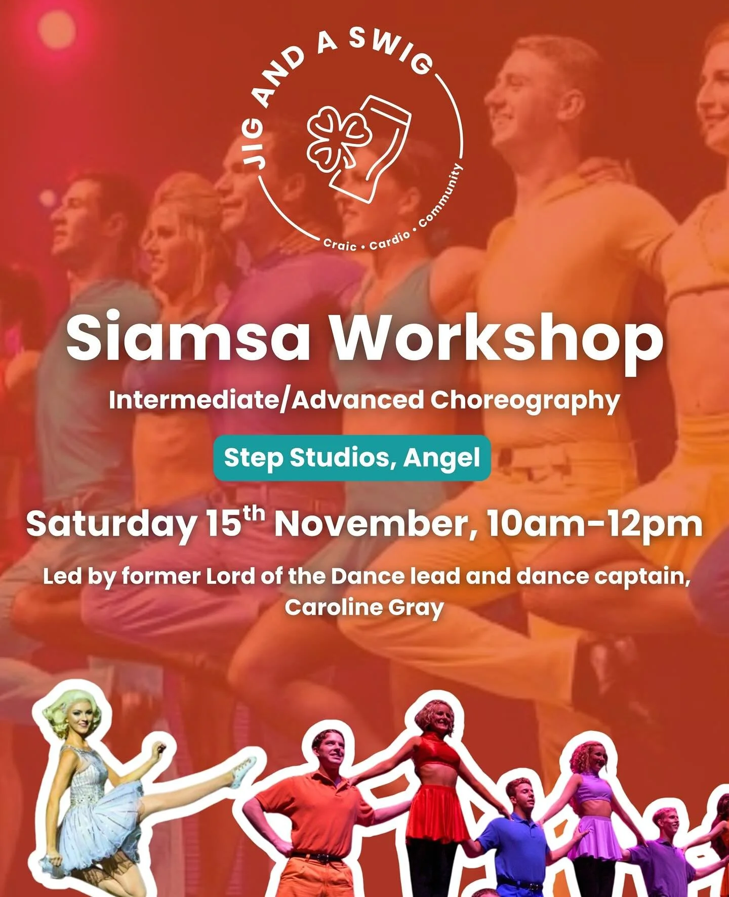 Ever watched Lord of the Dance and thought &lsquo;I wish I knew how to do that&rsquo;?!

On Sat 15th November, we&rsquo;ll be sharing the choreography to SIAMSA, the show&rsquo;s original and iconic figure dance! 🌈 ✨ 

Sneak peak of the choreo 👉

T