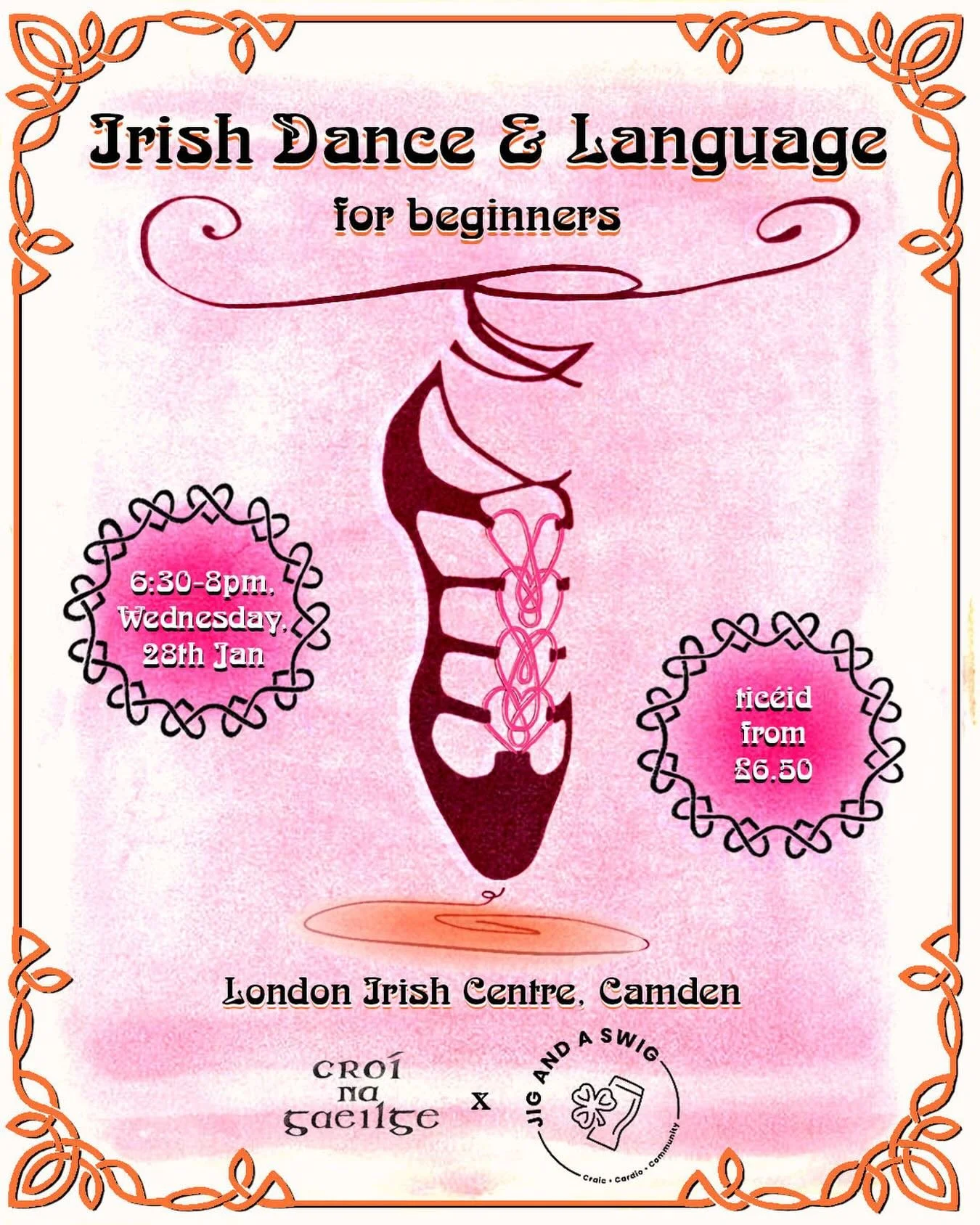 ✨ Irish Language and Dancing Taster Session ✨ 

Always wanted to give Irish dancing a try or pick it up again as an adult? Want 2026 to be the year you begin speaking some Gaeilge? 🇮🇪

Come along to our very first Irish Language and Dancing taster 