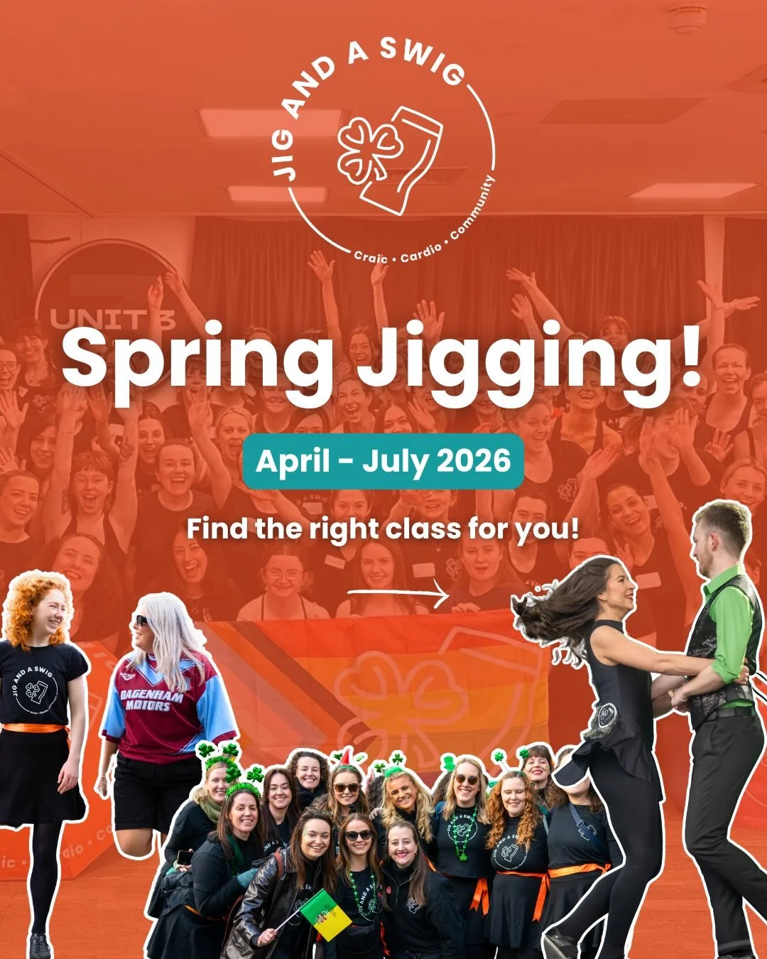 Fancy joining for a jig this spring? We got a lil something for everyone 👯&zwj;♀️ ☘️ ☀️ 🌱 🎶

🎟️ Booking is open till July!

🔗 Link in bio for ✨ all ✨ the info on our different classes, passes, courses, FAQs and more.

🎥 Each class description h
