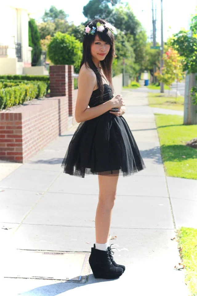 Wreath Of Flowers, Skirt Of Tulle