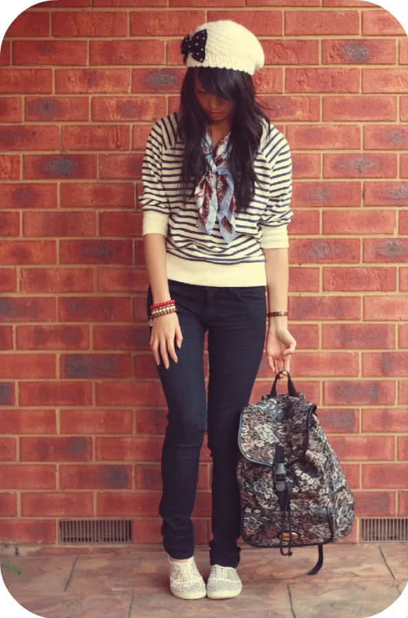 Thrifted Tapestry Backpack, a Self Studded Beret & My First Competition Win In a While